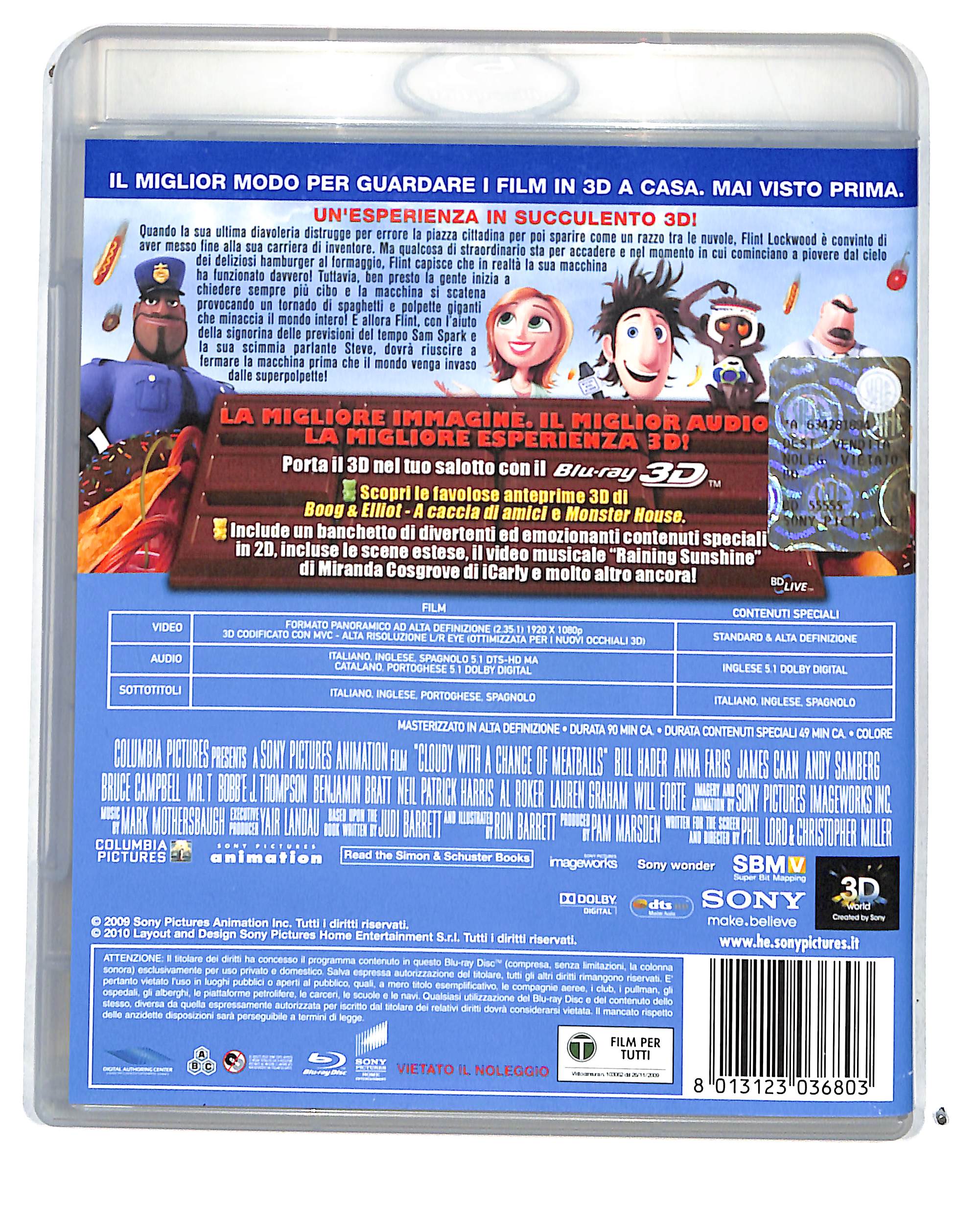 EBOND Piovono Polpette 3D BLURAY DB683761 - Image 2