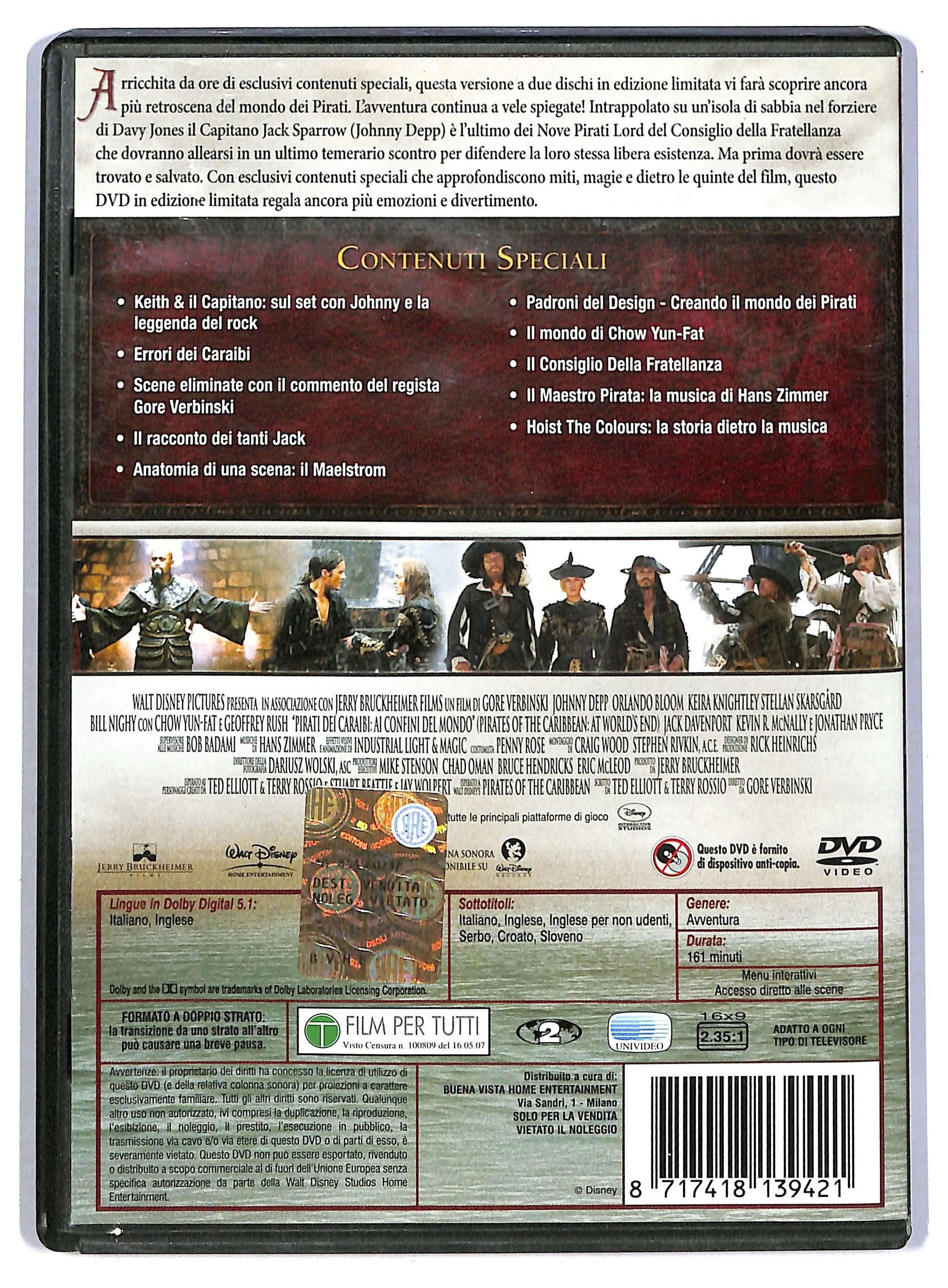 EBOND Pirati Dei Caraibi - Ai Confini Del Mondo EDizione Limitata DVD DB752333 - Image 2