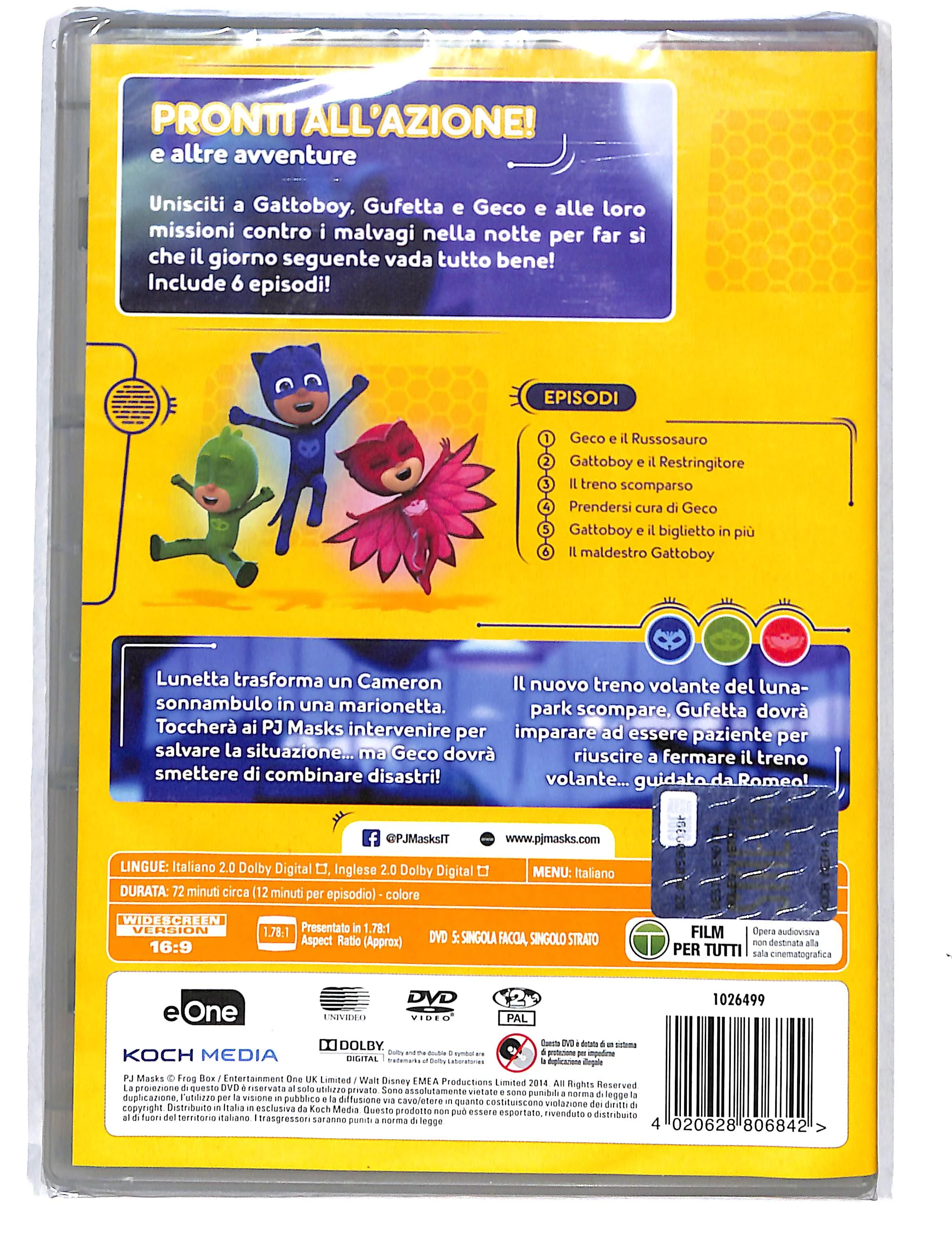 EBOND PJ Masks- Pronti All'Azione DVD DB738329 - Image 2