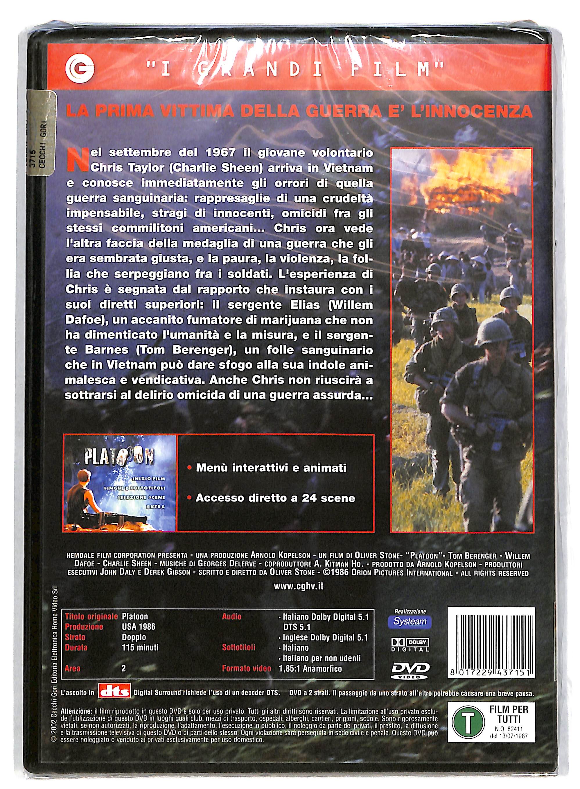EBOND Platoon NOLEGGIO DVD DB721108 - Image 2