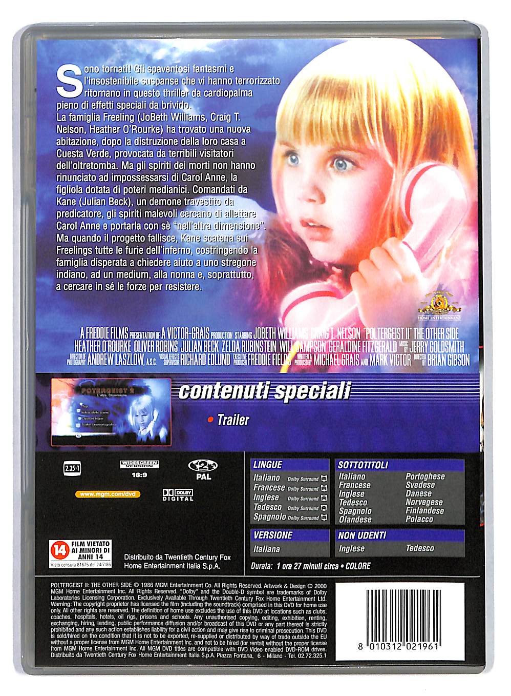 EBOND Poltergeist II - L'altra Dimensione DVD DB699104 - Image 2