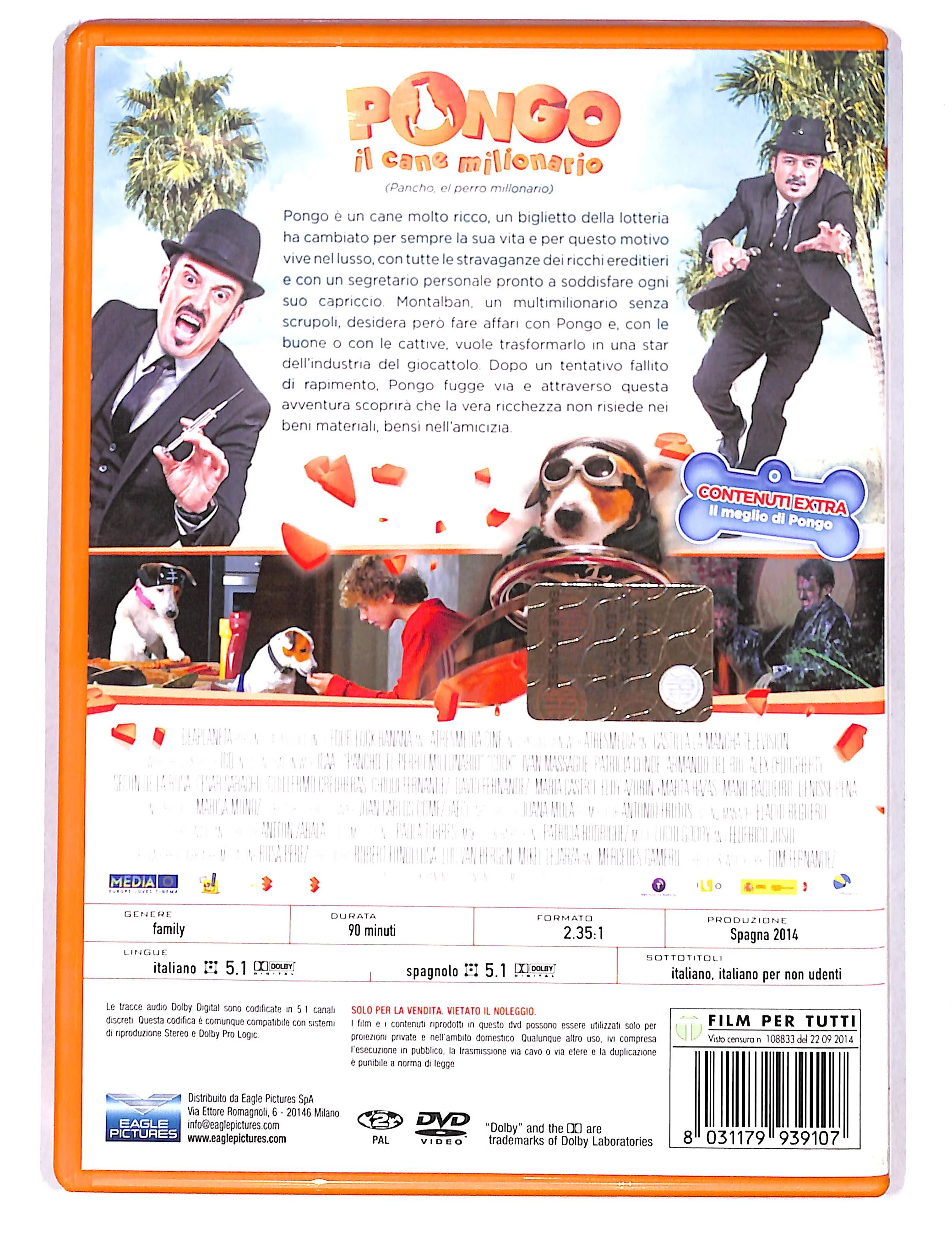 EBOND Pongo - Il Cane Milionario DVD DB753449 - Image 2