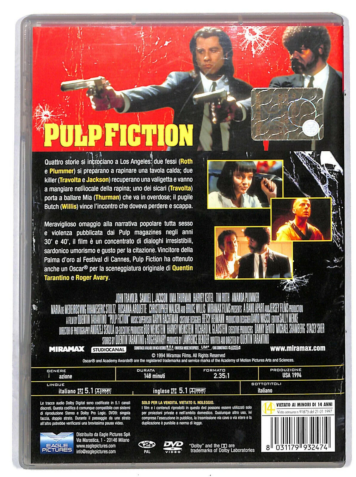 EBOND Pulp Fiction DVD DB759301 - Image 2