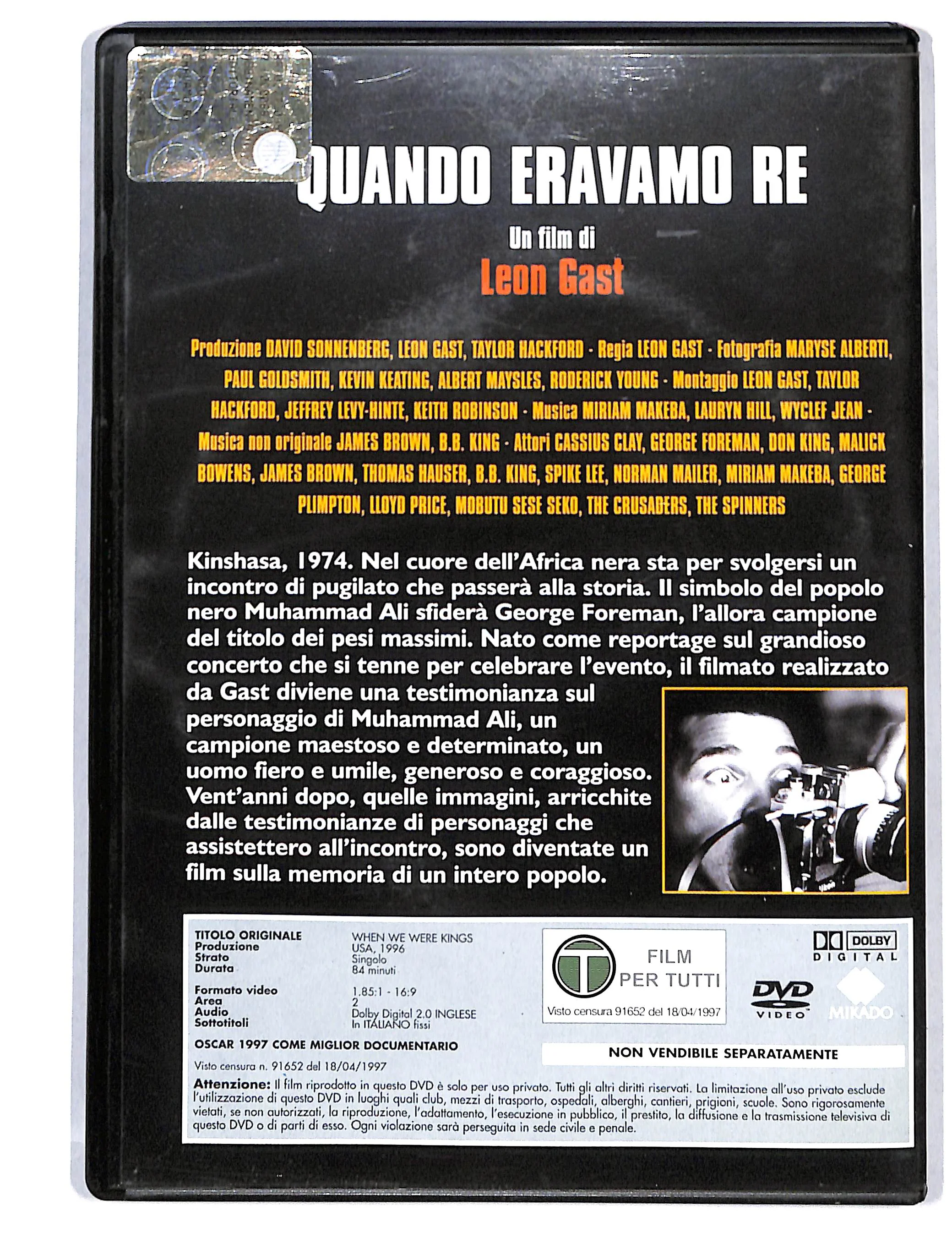 EBOND Quando eravamo re EDITORIALE DVD DB738309 - Image 2