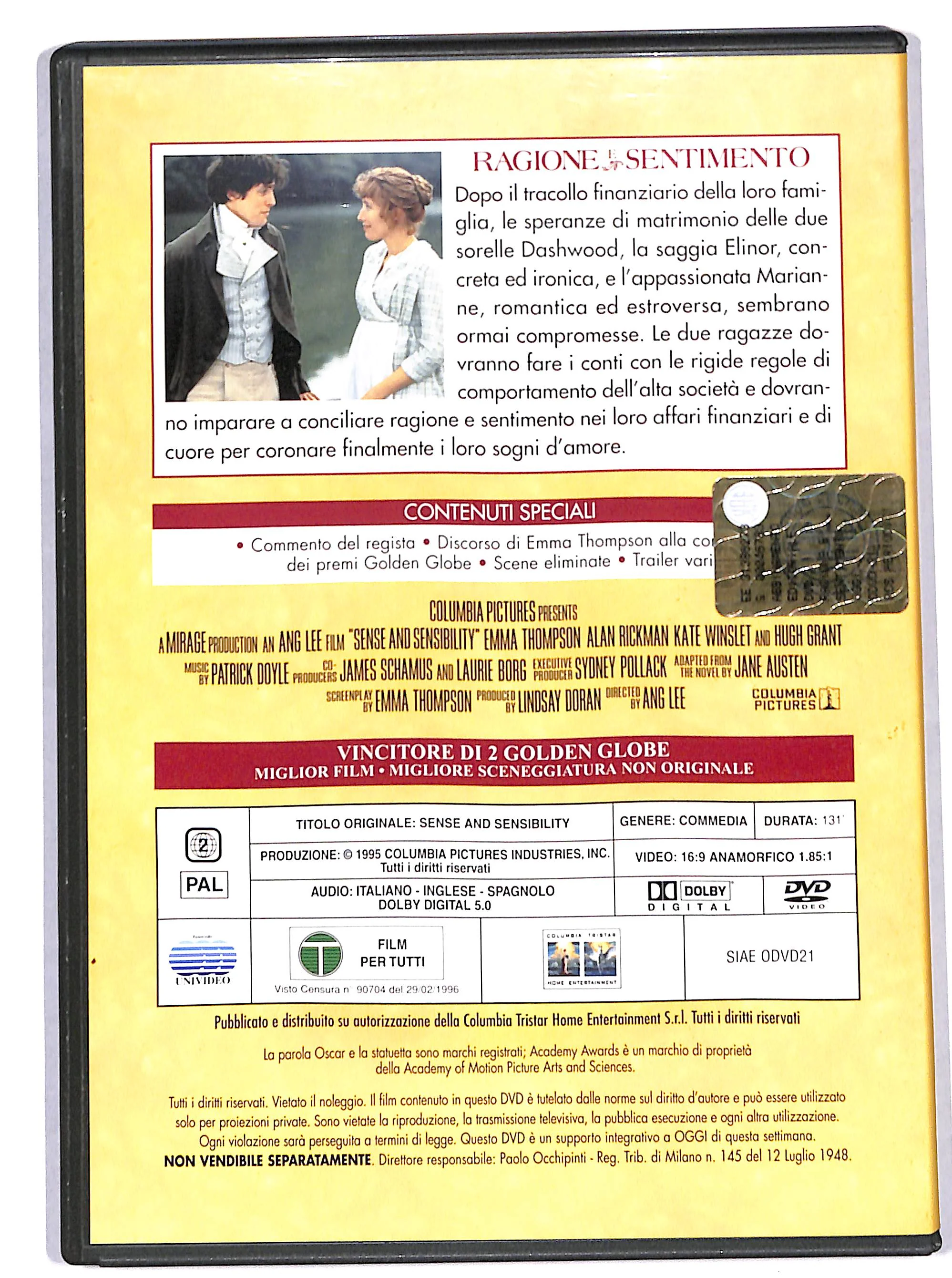 EBOND ragione e sentimento EDITORIALE DVD DB727912 - Image 2