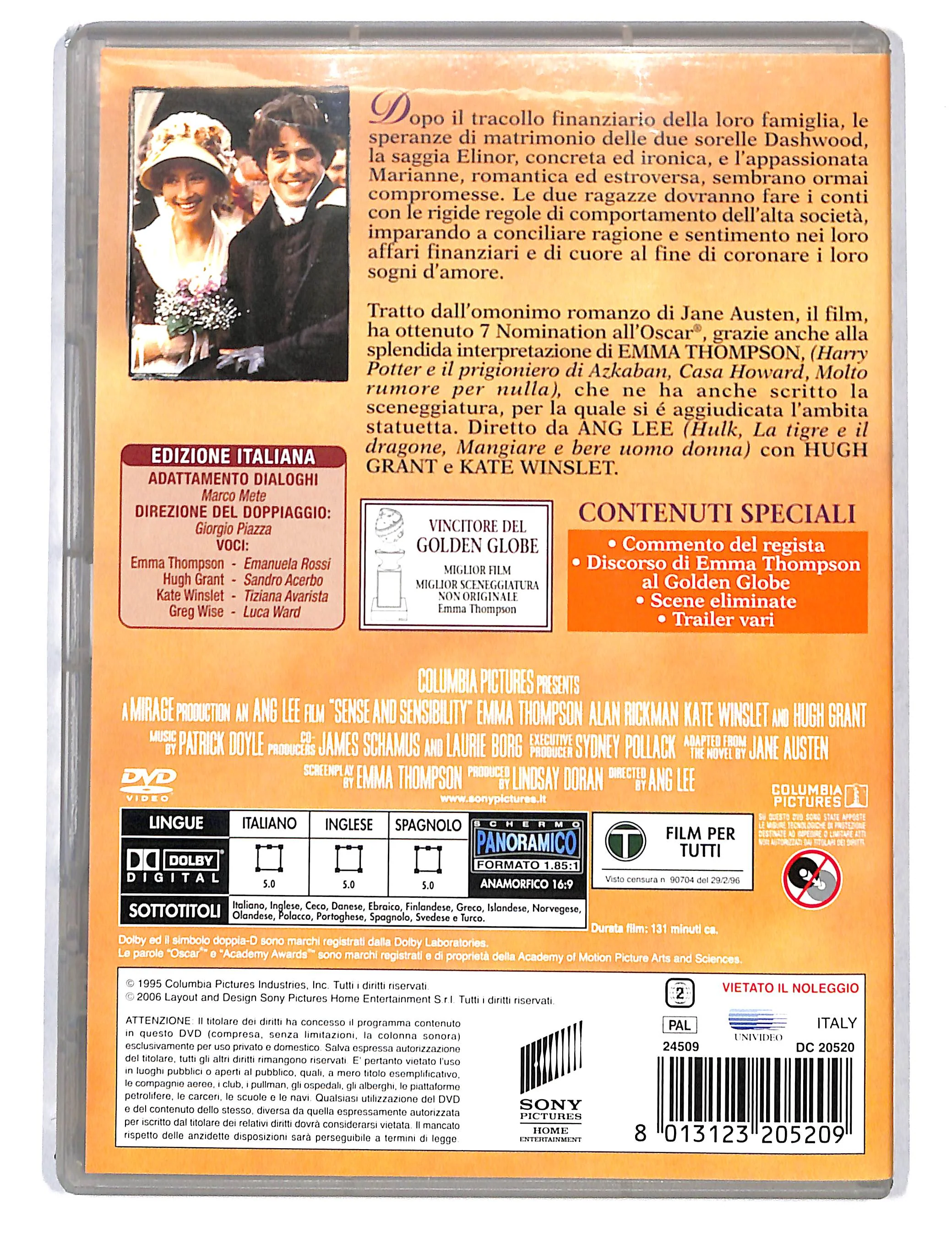 EBOND Ragione E Sentimento Special Edition DVD DB755121 - Image 2