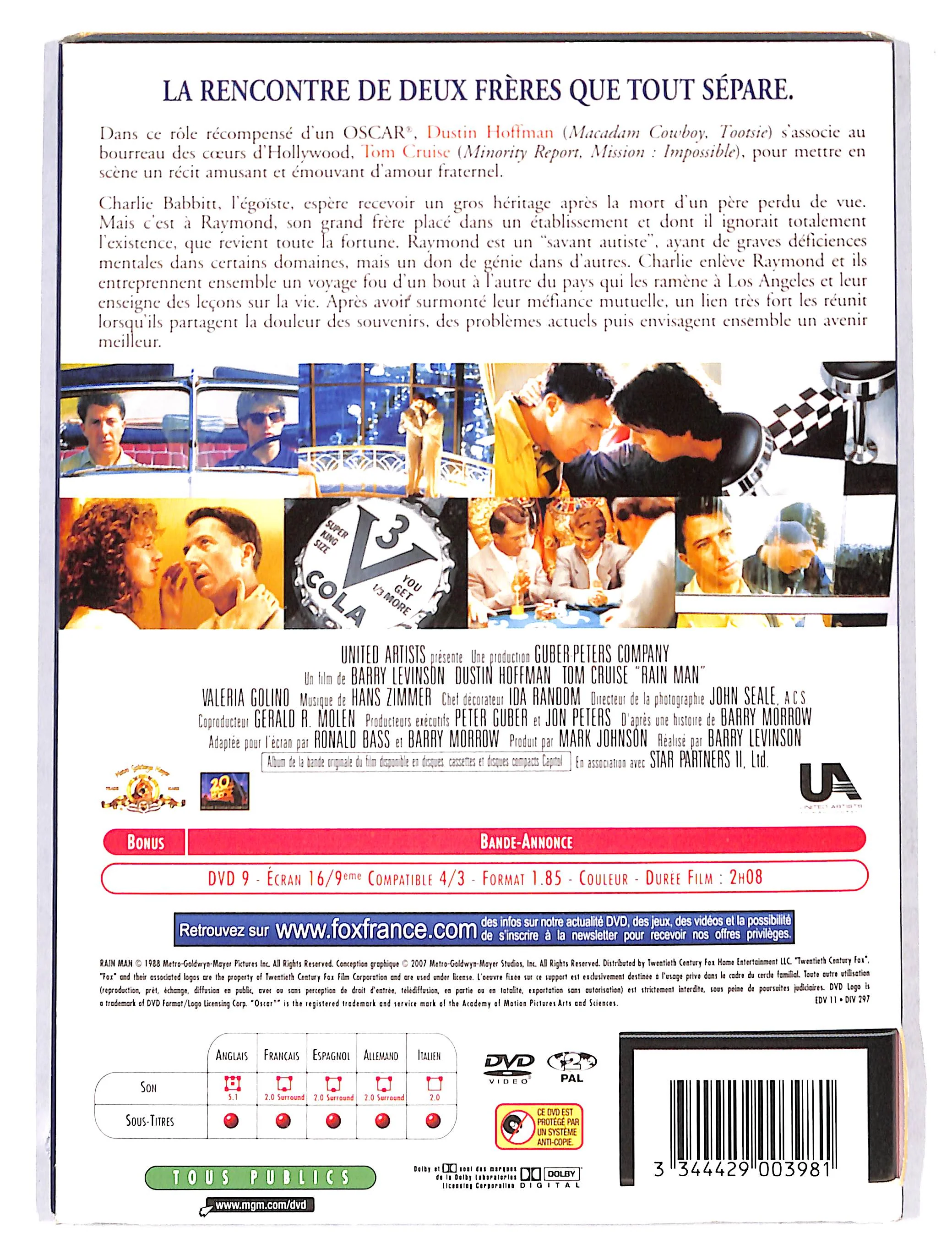 EBOND Rain Man - Edizione Francia DVD DB725952 - Image 2