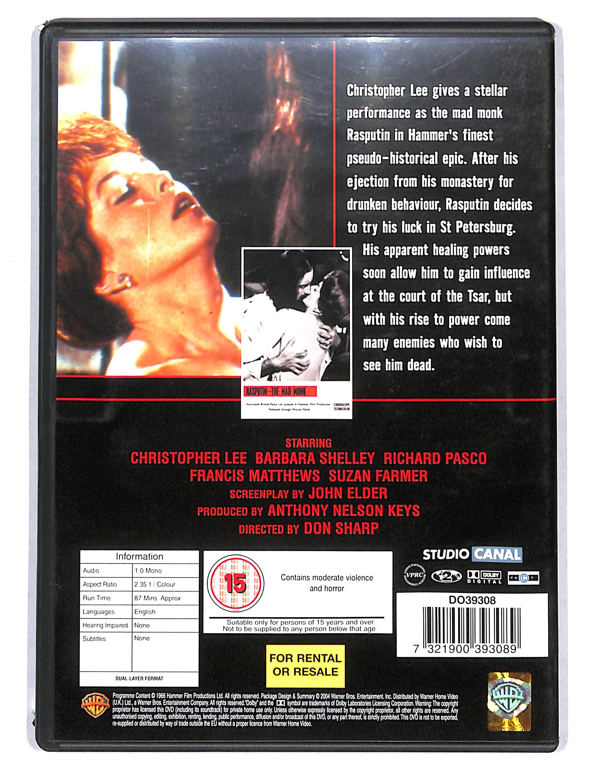 EBOND Rasputin the Mad Monk Edizione Uk DVD DB723658 - Image 2
