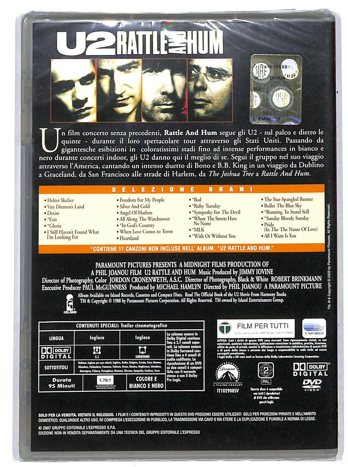 EBOND Rattle And Hum Editoriale DVD DB696329 - Image 2