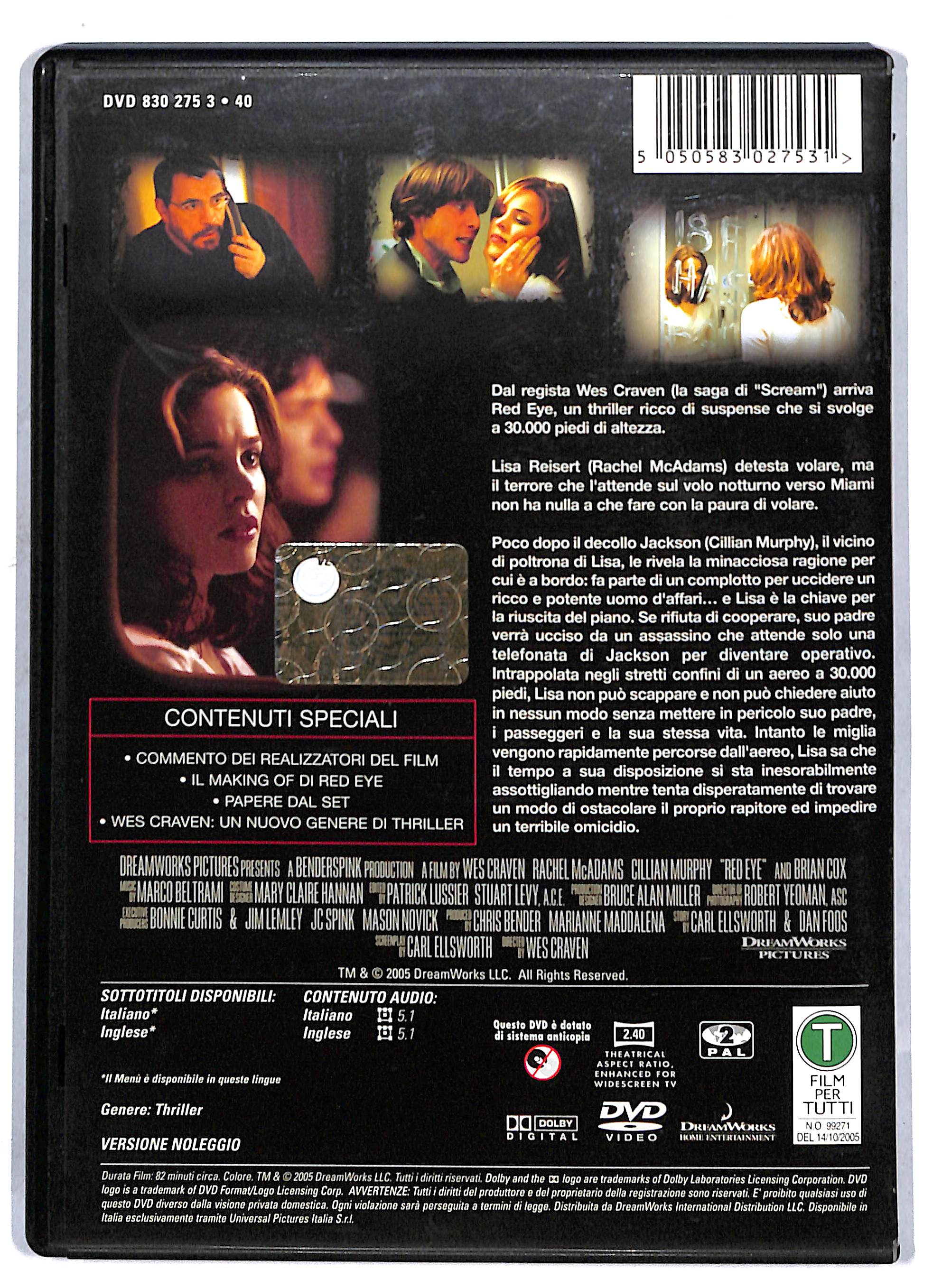 EBOND Red Eye NOLEGGIO DVD DB760664 - Image 2