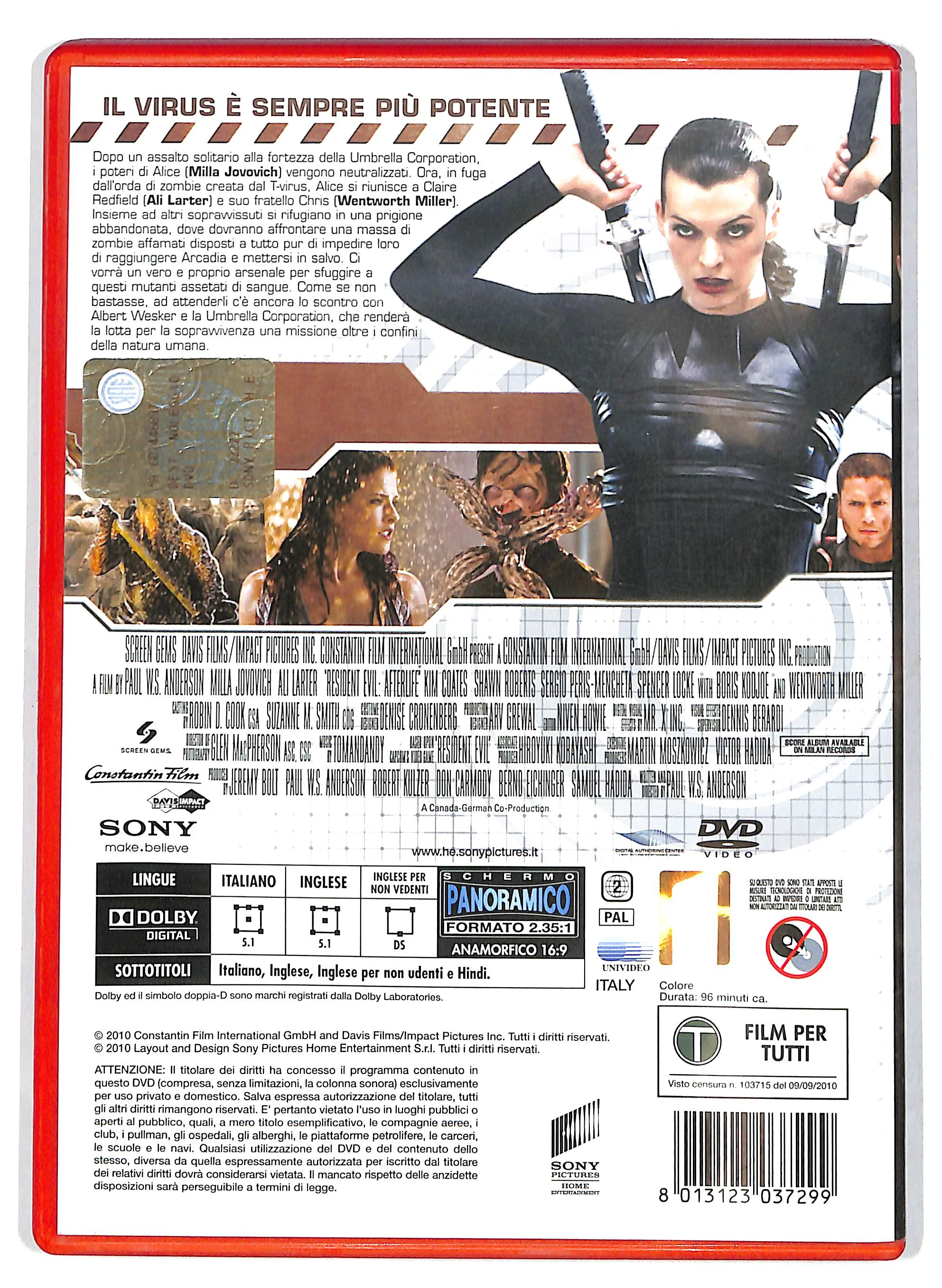 EBOND Resident Evil: Afterlife Noleggio NOLEGGIO DVD DB732905 - Image 2