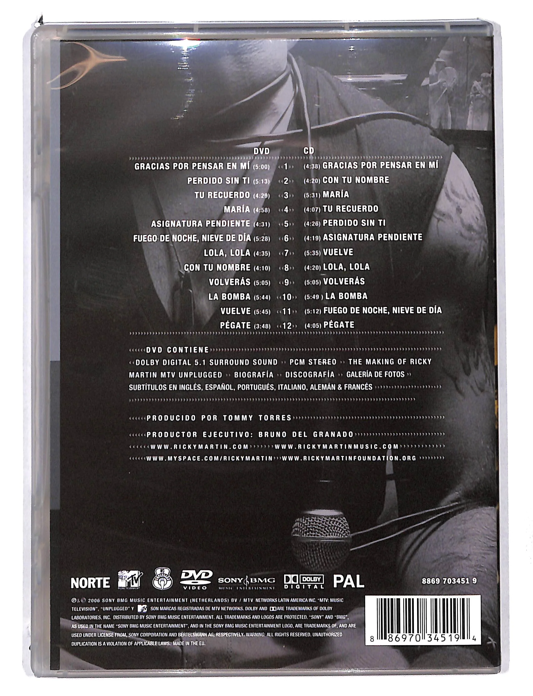 EBOND Ricky Martin - Mtv Unplugged (Dvd+Cd) DVD DB754337 - Image 2