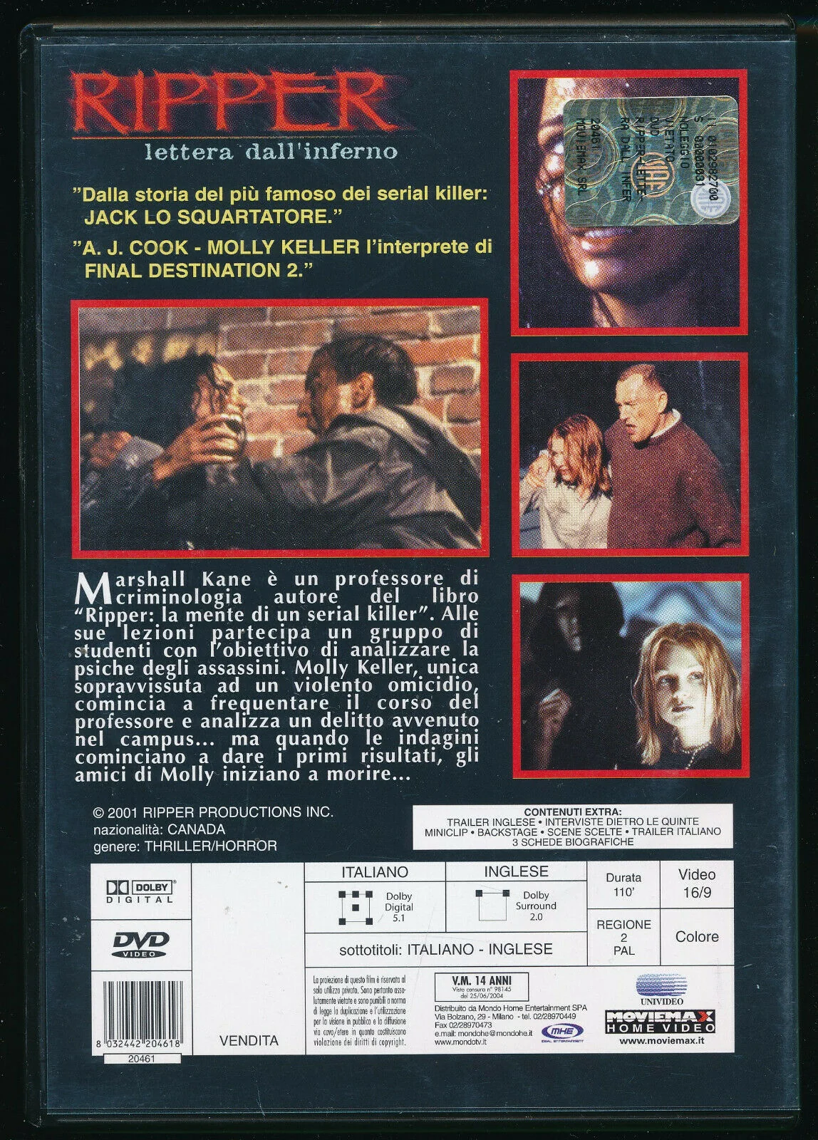 EBOND Ripper - Lettera Dall'inferno DVD DB733916 - Image 2
