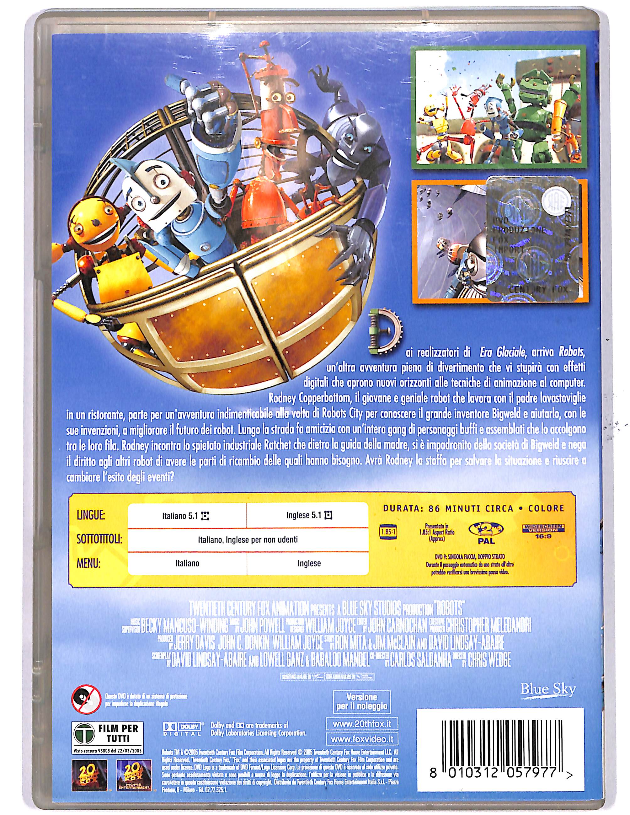 EBOND Robots NOLEGGIO DVD DB740813 - Image 2
