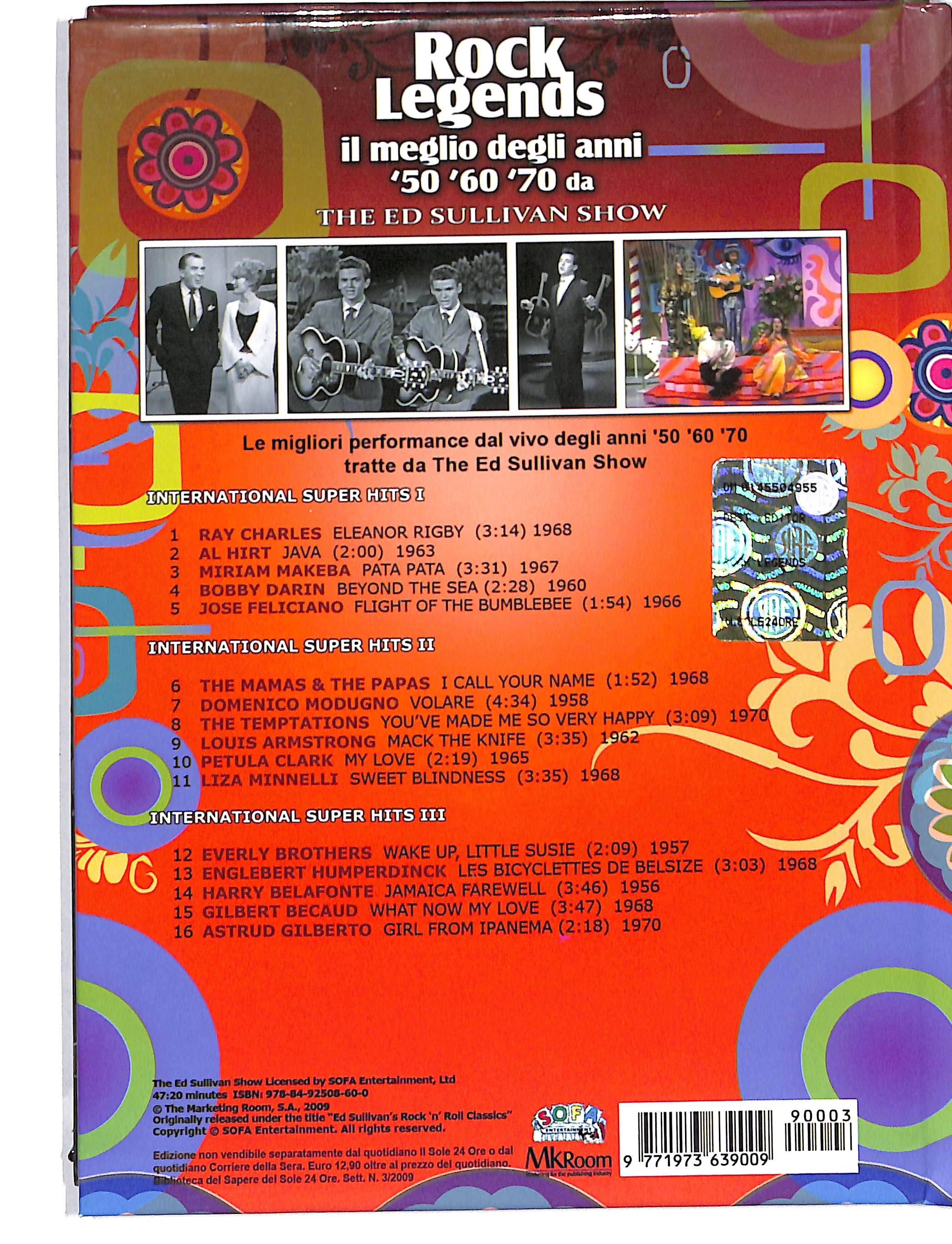EBOND Rock Legends vol.3 anni 50,60,70 Digibook DVD DB710624 - Image 2