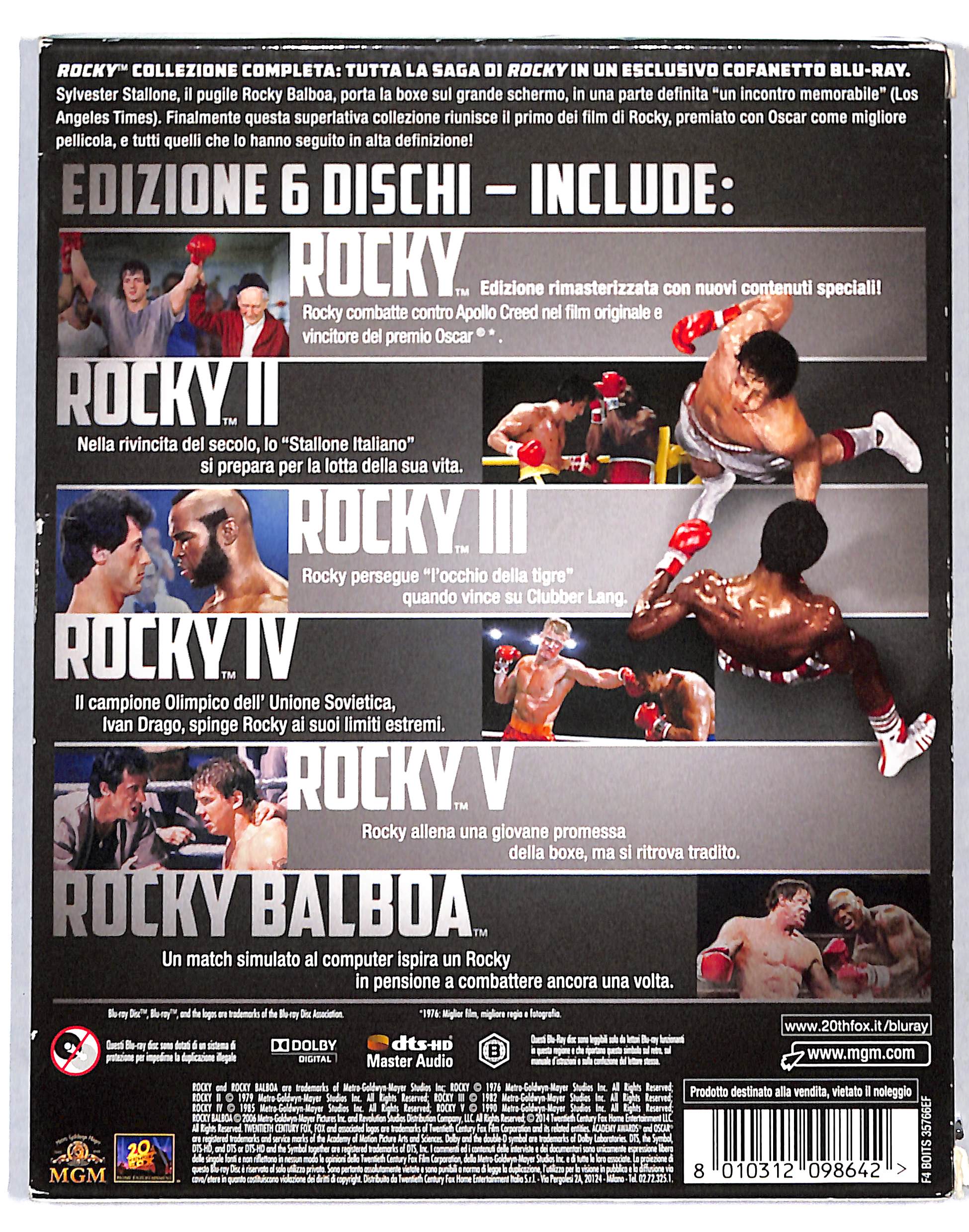 EBOND Rocky Collezione Completa BLURAY DB718876 - Image 2