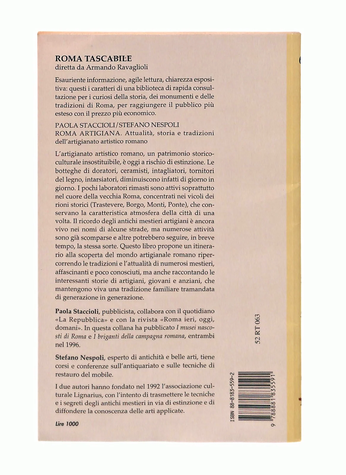 EBOND Roma Artigiana Nespoli Staccioli Newton Libro LI047292 - Image 2