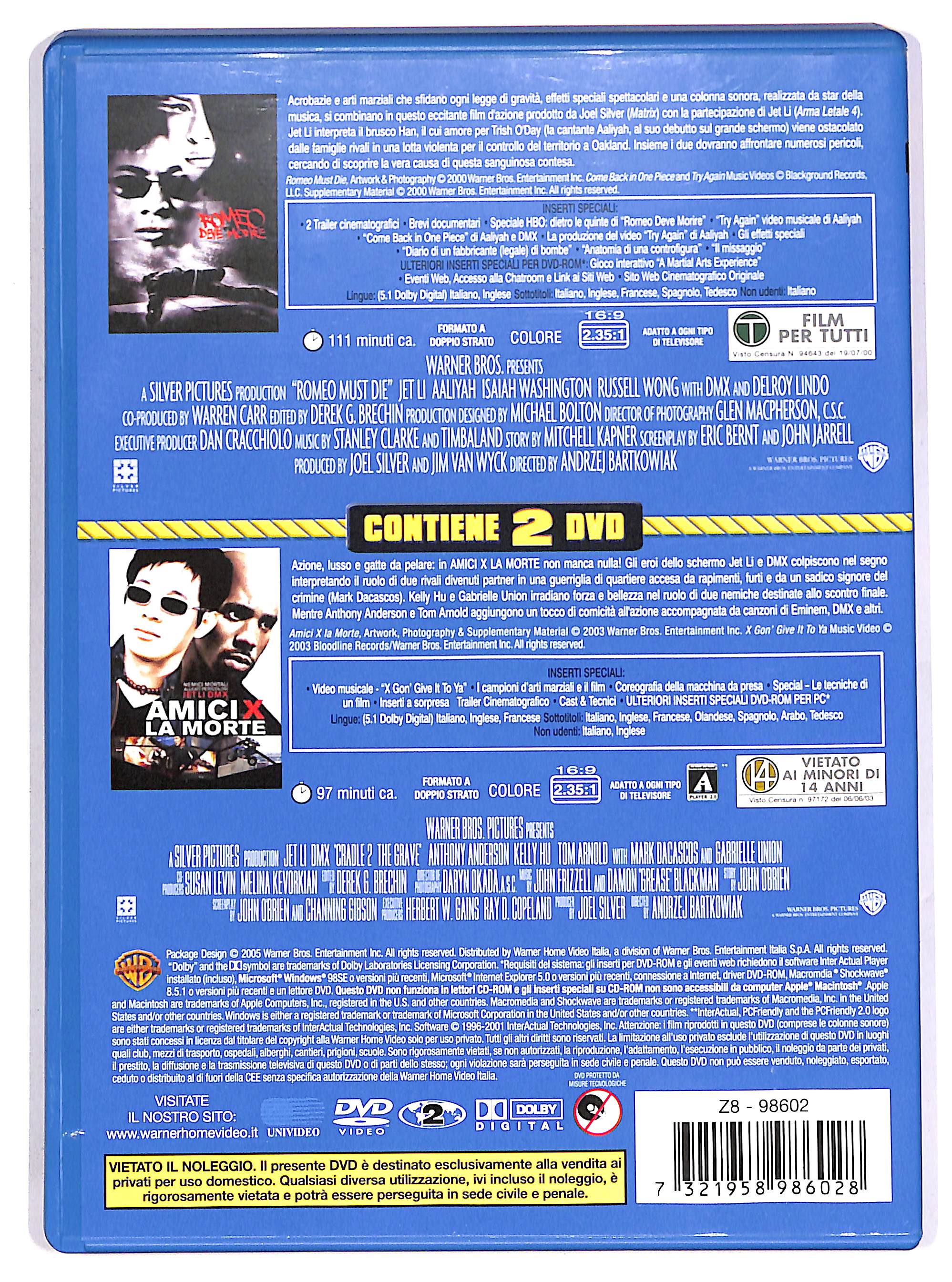 EBOND Romeo deve morire + Amici x la morte DVD DB700213 - Image 2