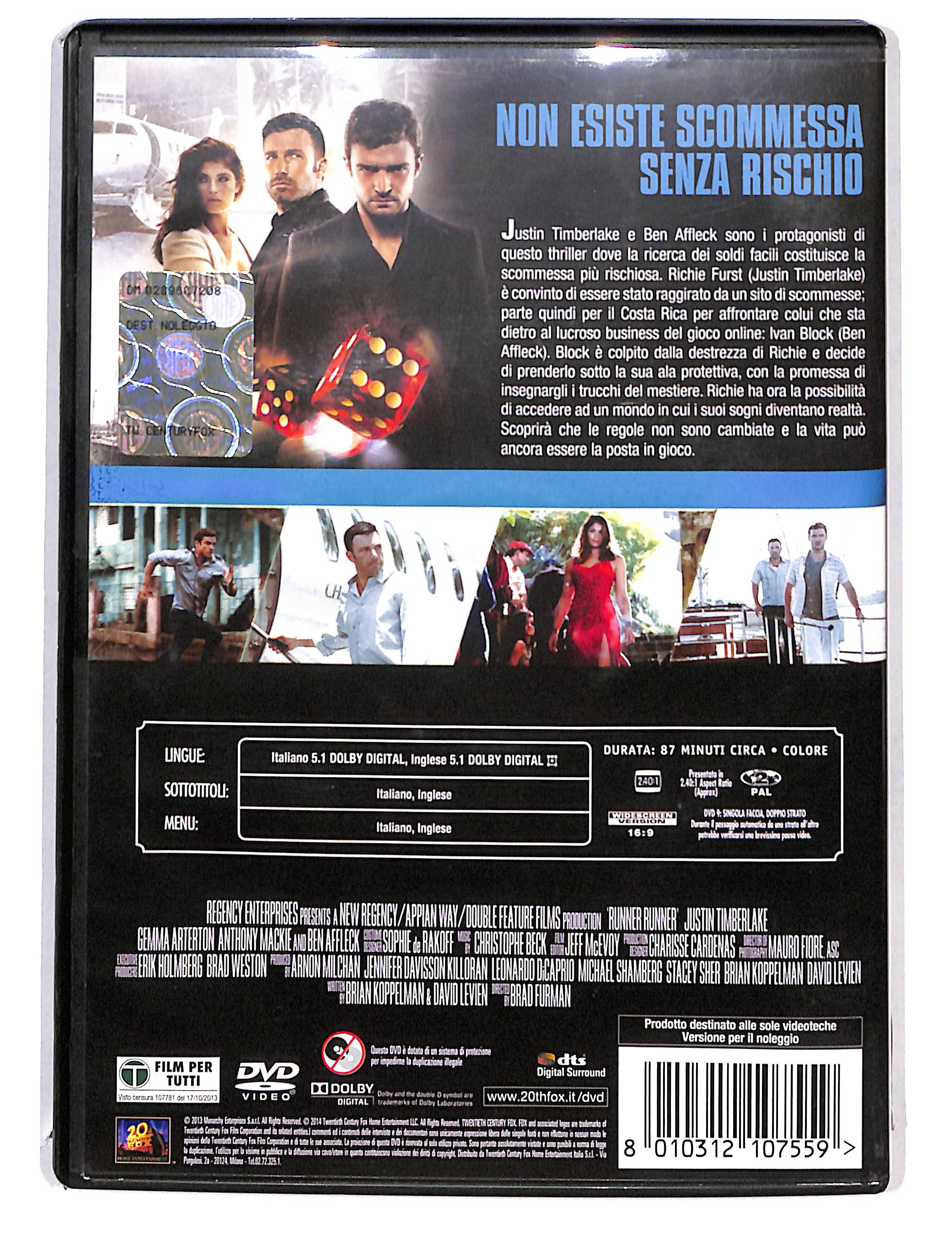 EBOND Runner Runner NOLEGGIO DVD DB709966 - Image 2