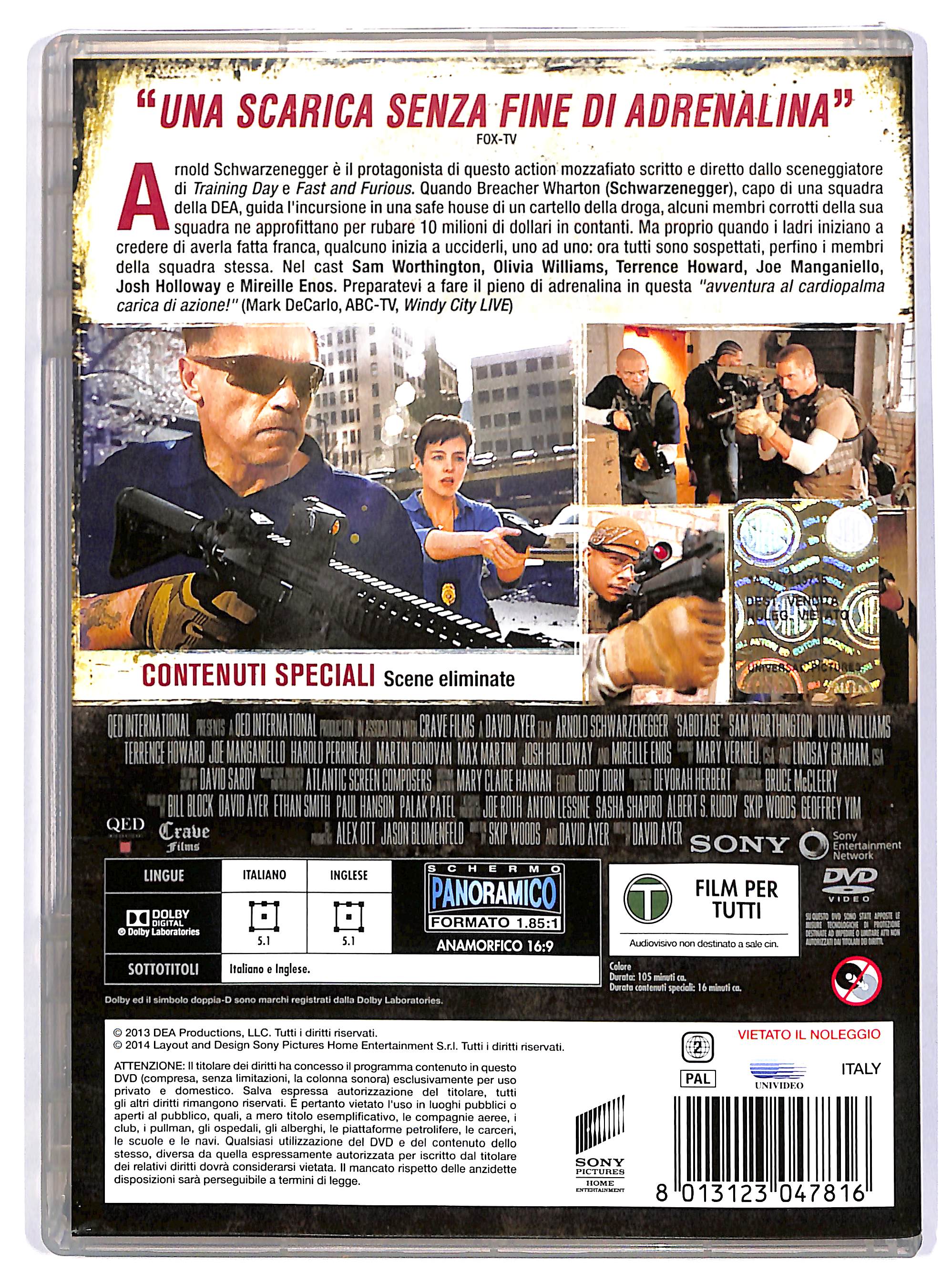 EBOND Sabotage NOLEGGIO DVD DB759661 - Image 2