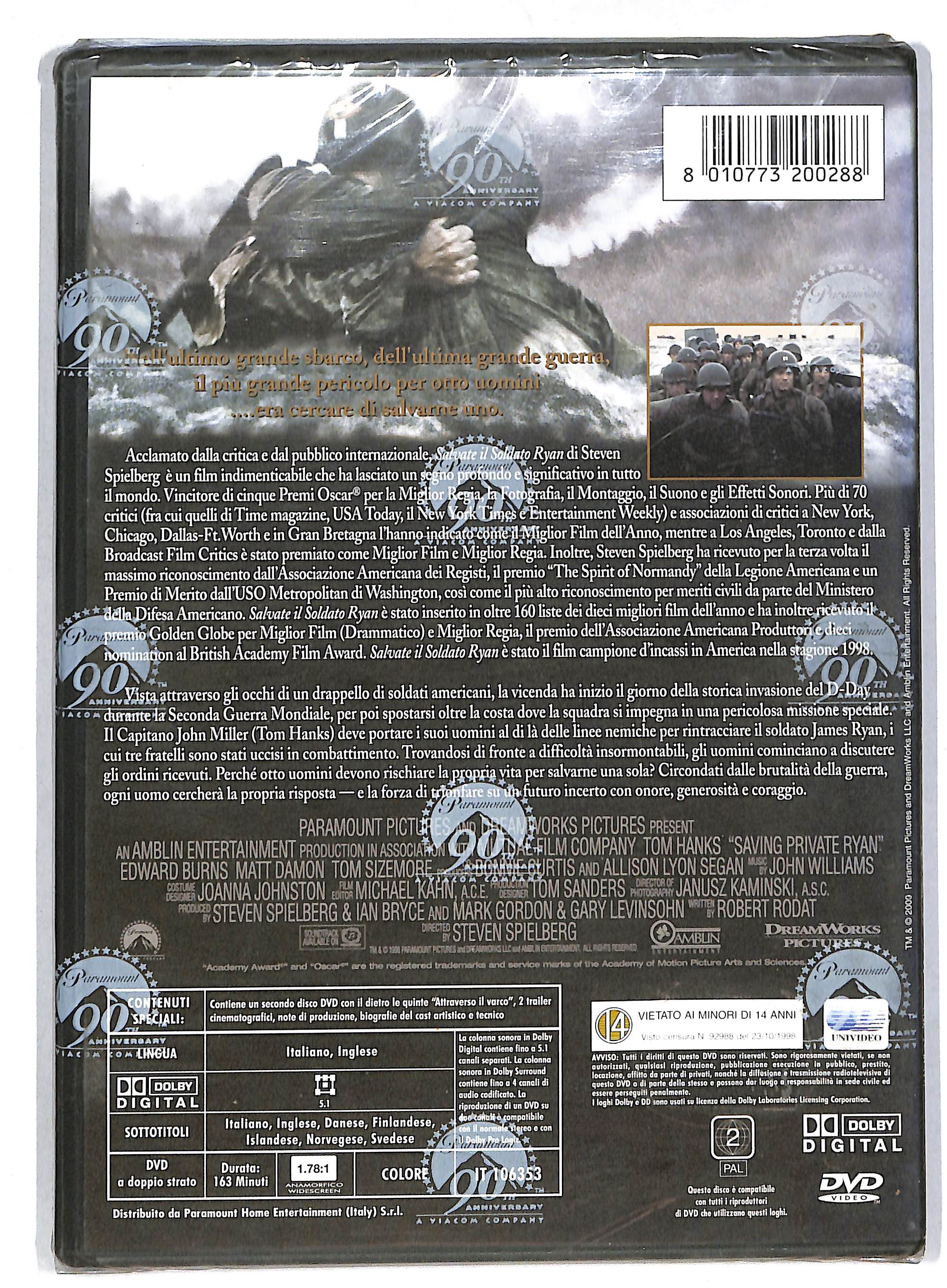 EBOND Salvate il soldato ryan NOLEGGIO DVD DB732640 - Image 2