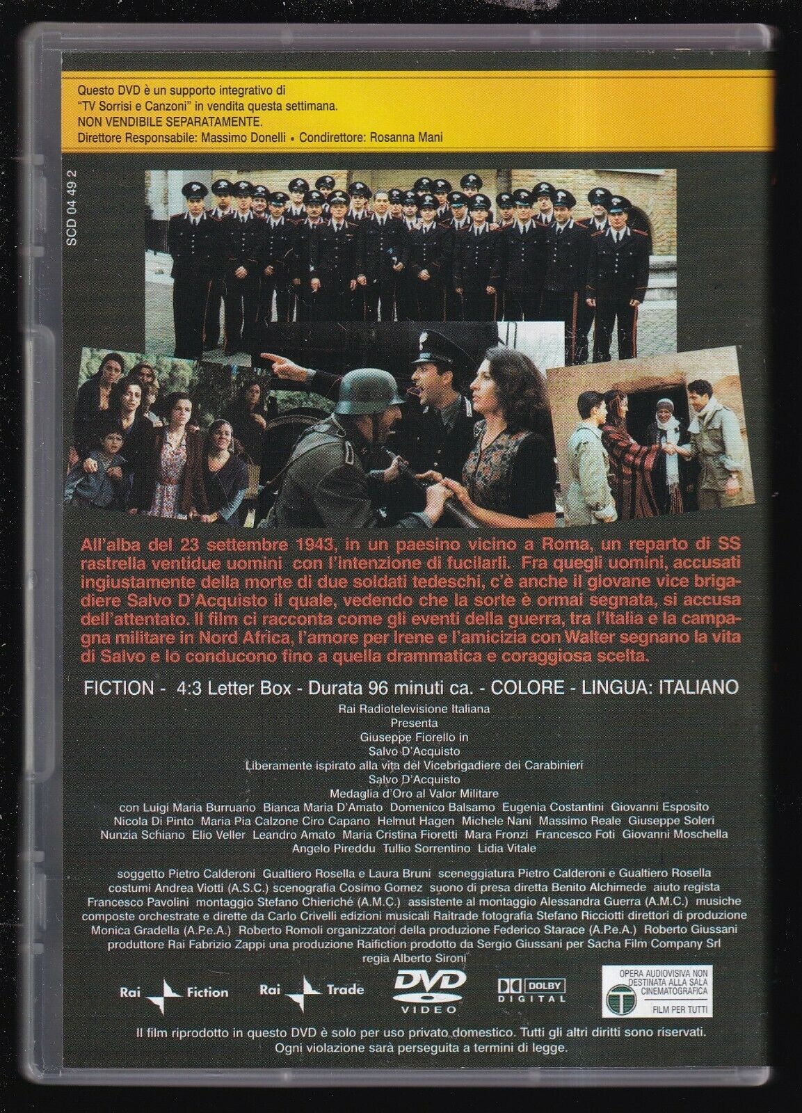 EBOND Salvo D'acquisto - Serie Atto Ii Di Alberto Sironi Editoriale DVD DB730156 - Image 2