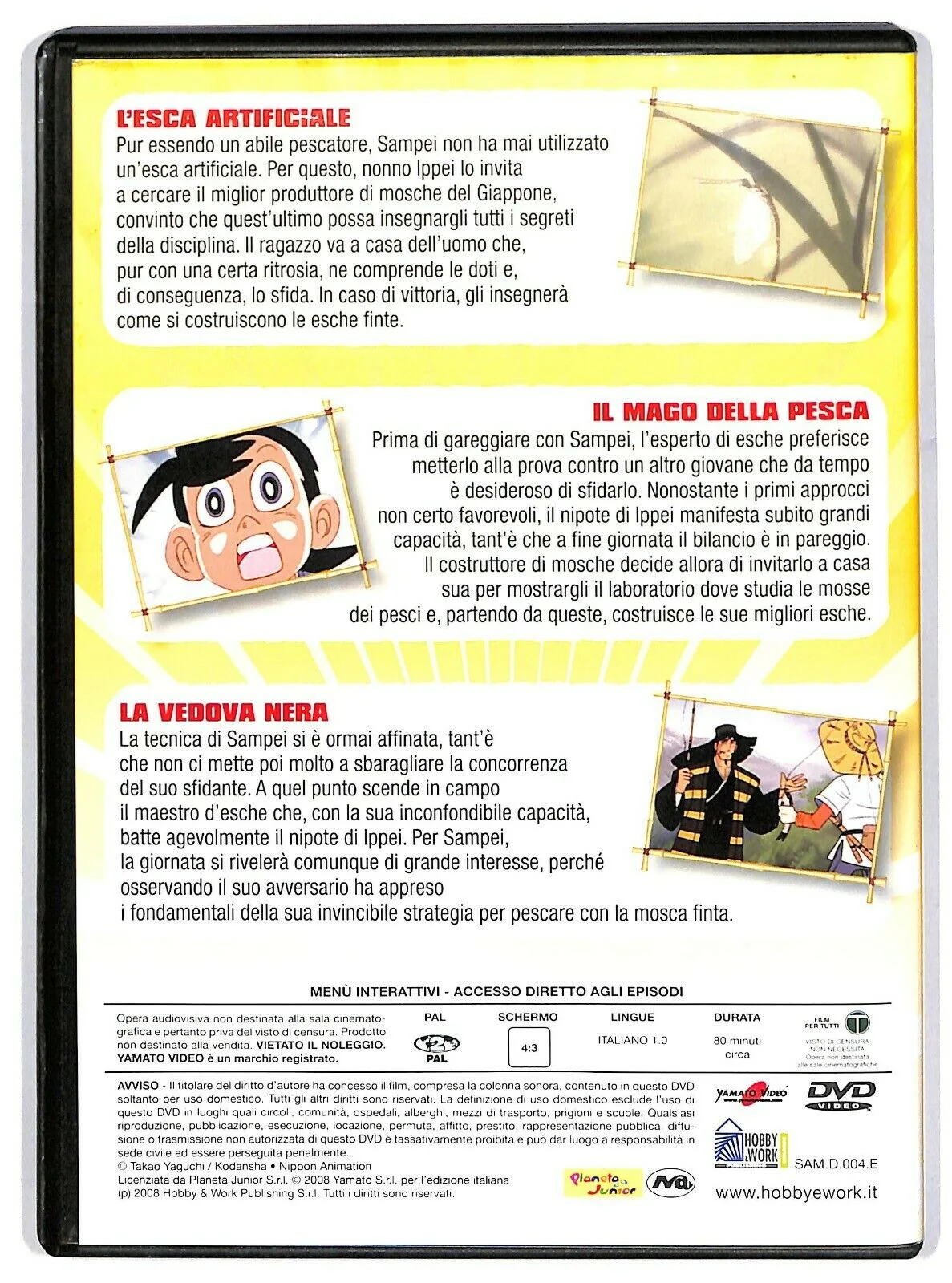EBOND Sampei Il Ragazzo Pescatore Vol.4 Eps. 10-11-12 Editoriale DVD DB691828 - Image 2