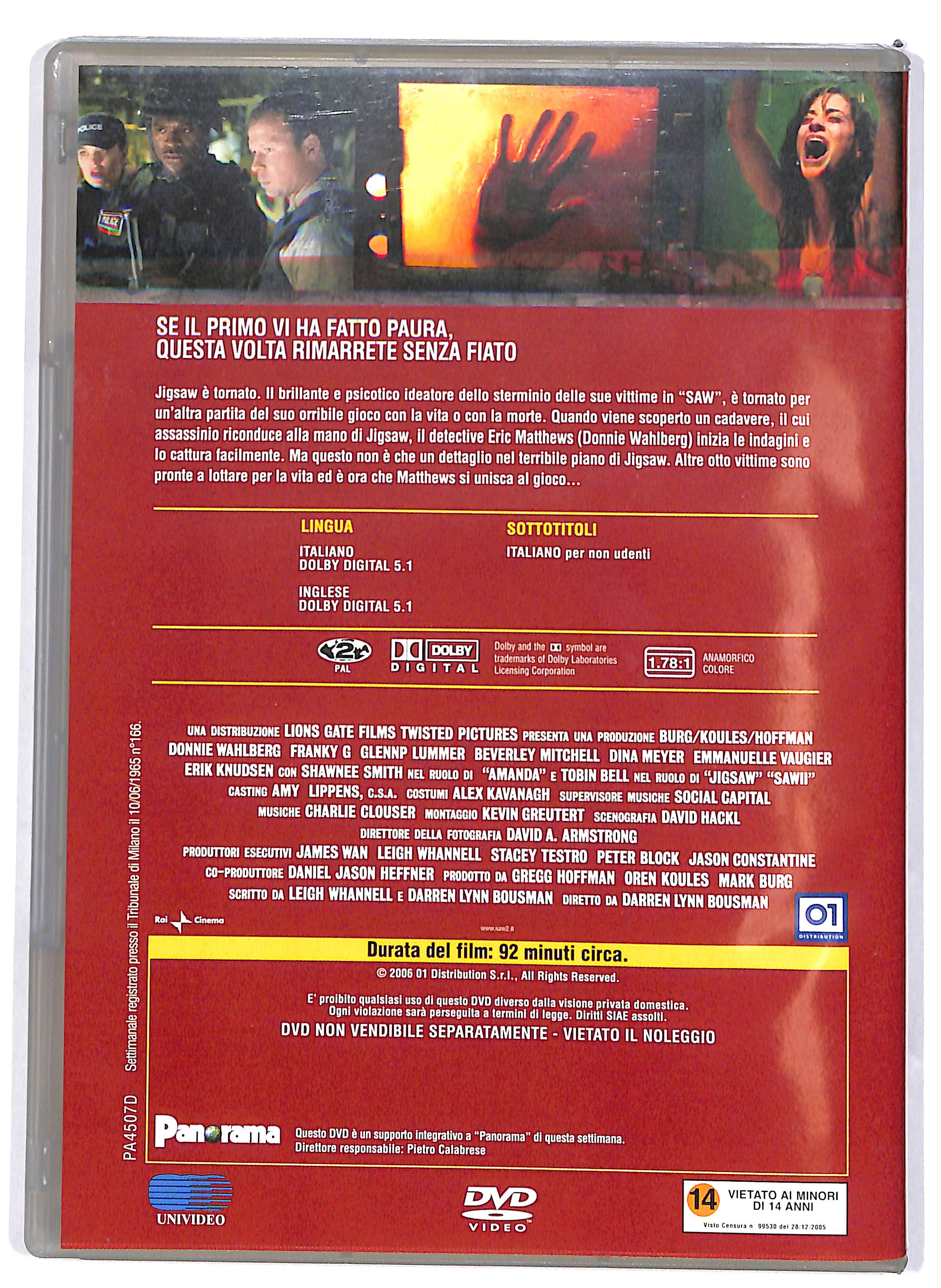 EBOND SAW II EDITORIALE DVD DB732337 - Image 2