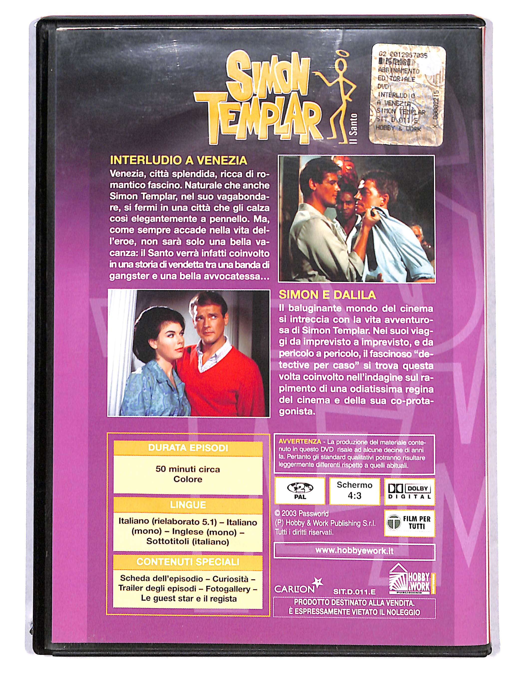 EBOND Simon Templar vol.11 EDITORIALE DVD DB739329 - Image 2