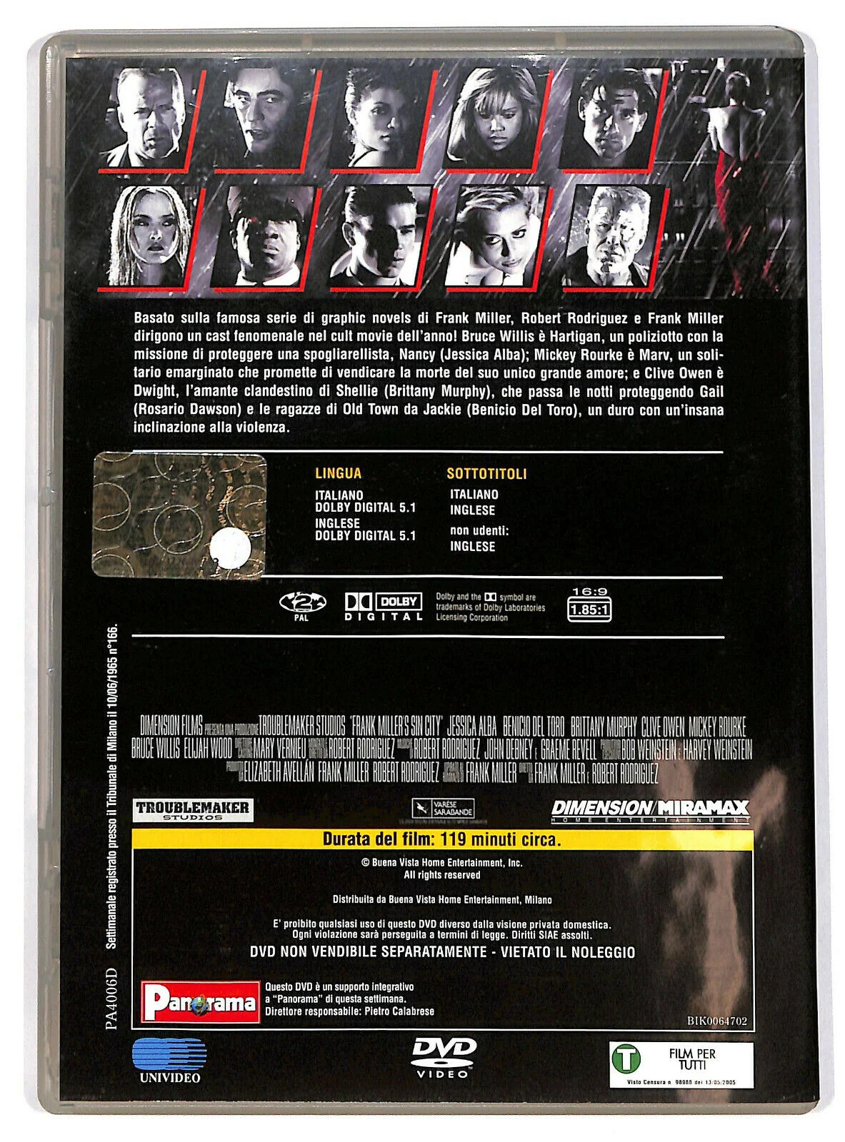 EBOND Sin City Editoriale DVD DB778938 - Image 2