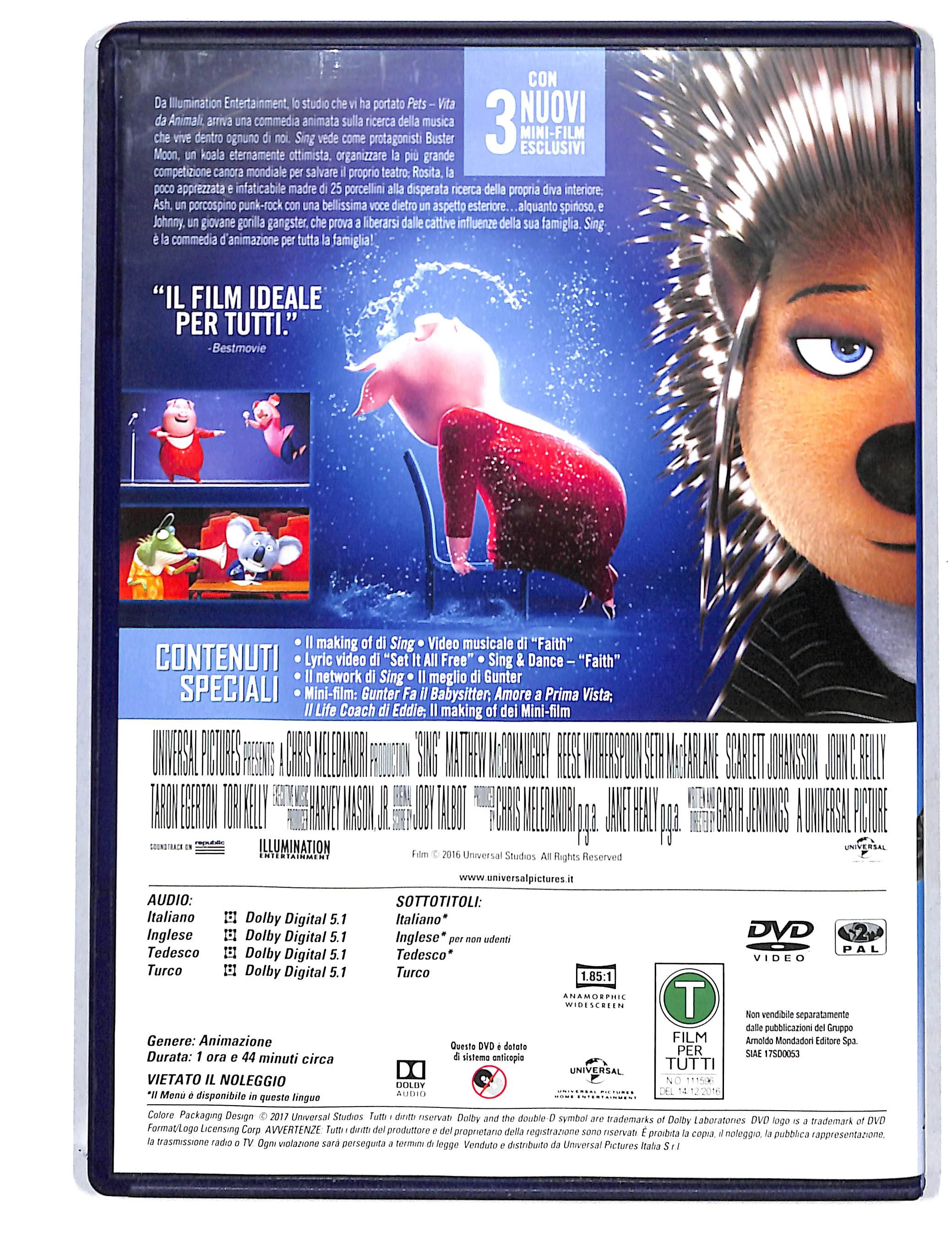 EBOND Sing Edizione speciale EDITORIALE DVD DB741810 - Image 2