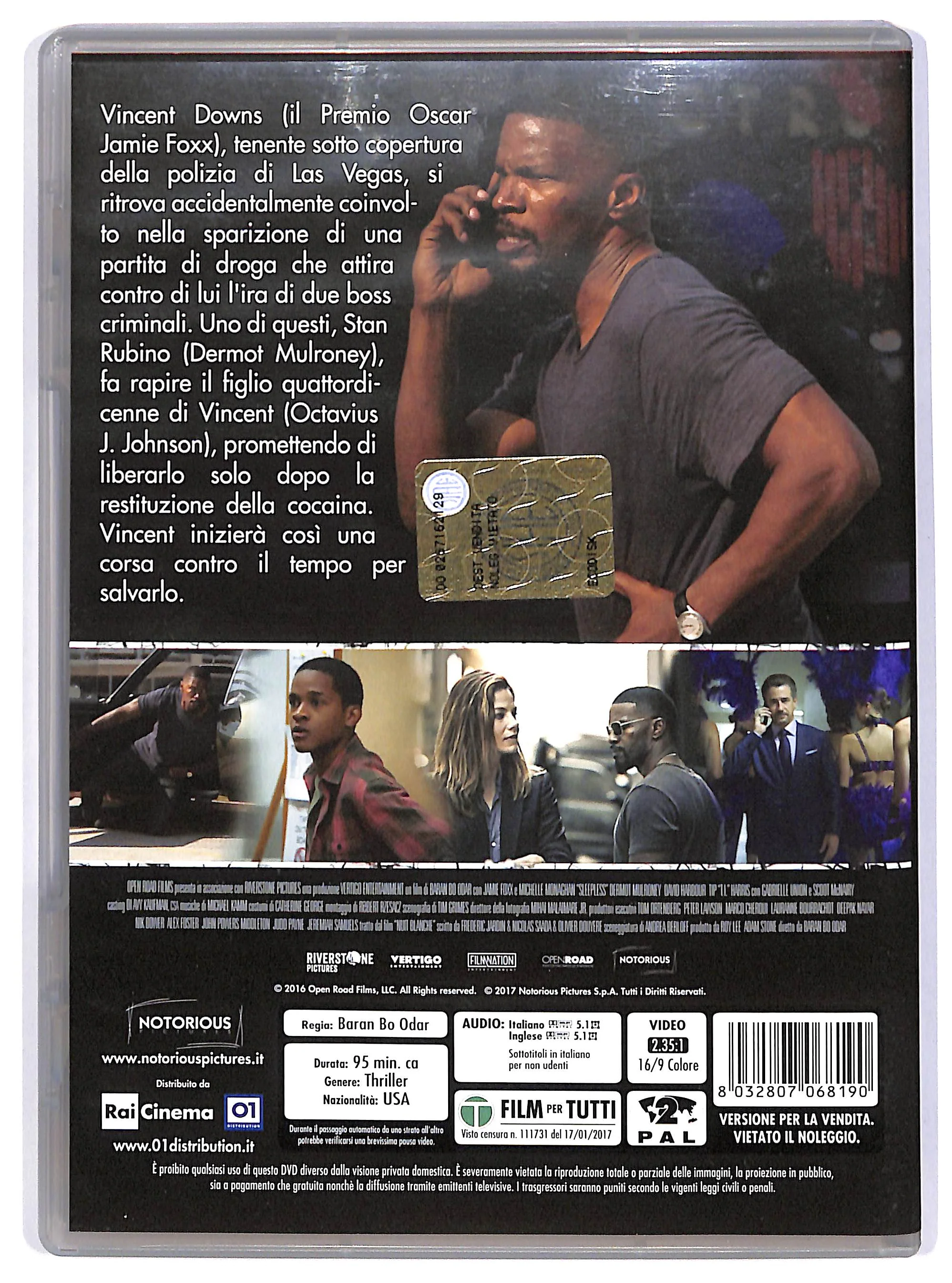 EBOND Sleepless - Il Giustiziere NOLEGGIO DVD DB719102 - Image 2