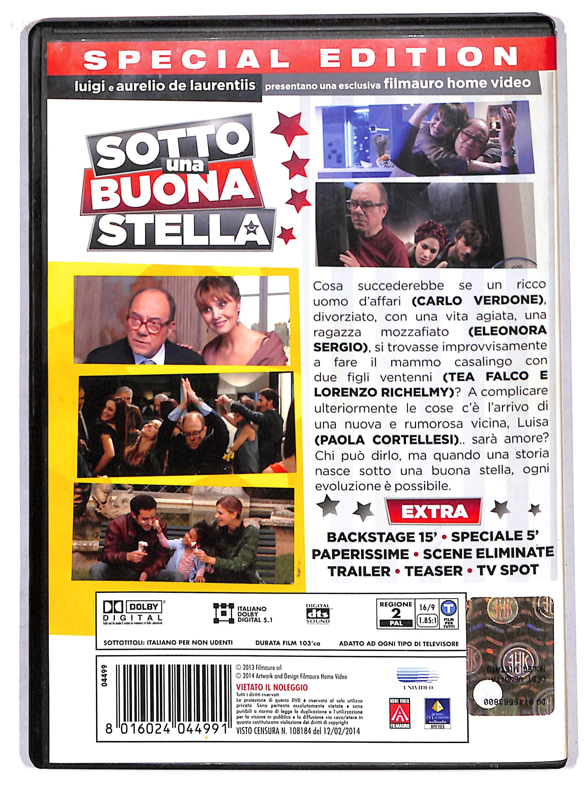EBOND Sotto una buona stella EDIZIONE SPECIALE NOLEGGIO DVD DB742108 - Image 2