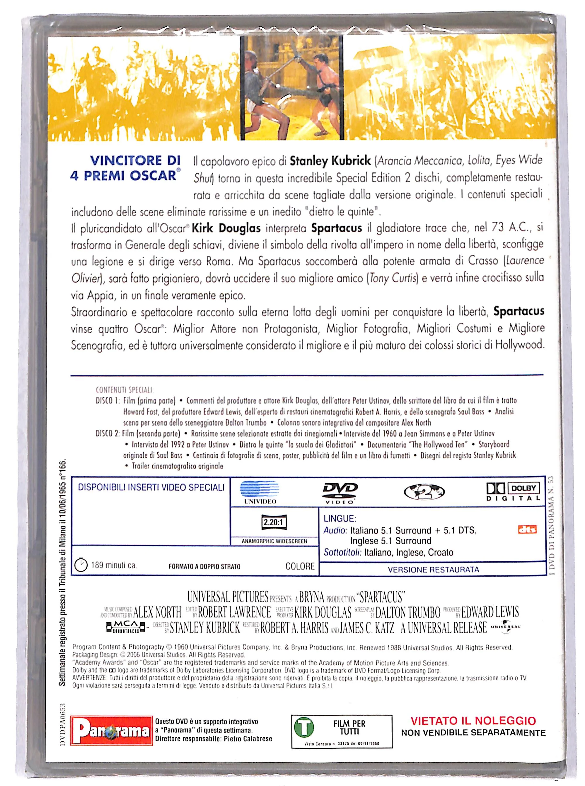 EBOND Spartacus EDITORIALE DVD DB733122 - Image 2