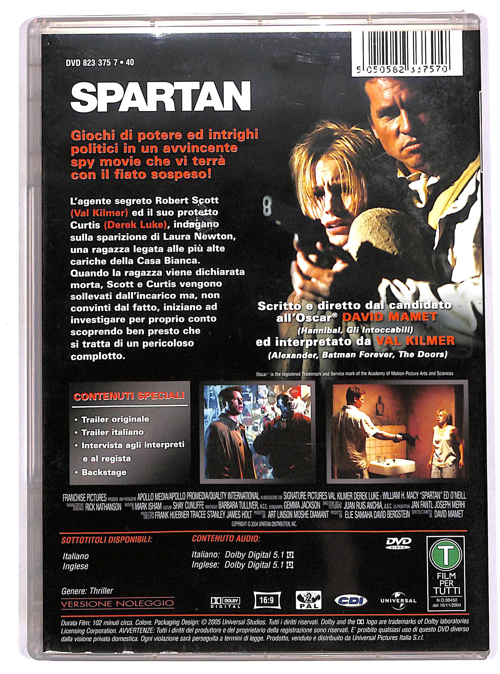 EBOND Spartan NOLEGGIO DVD DB734455 - Image 2