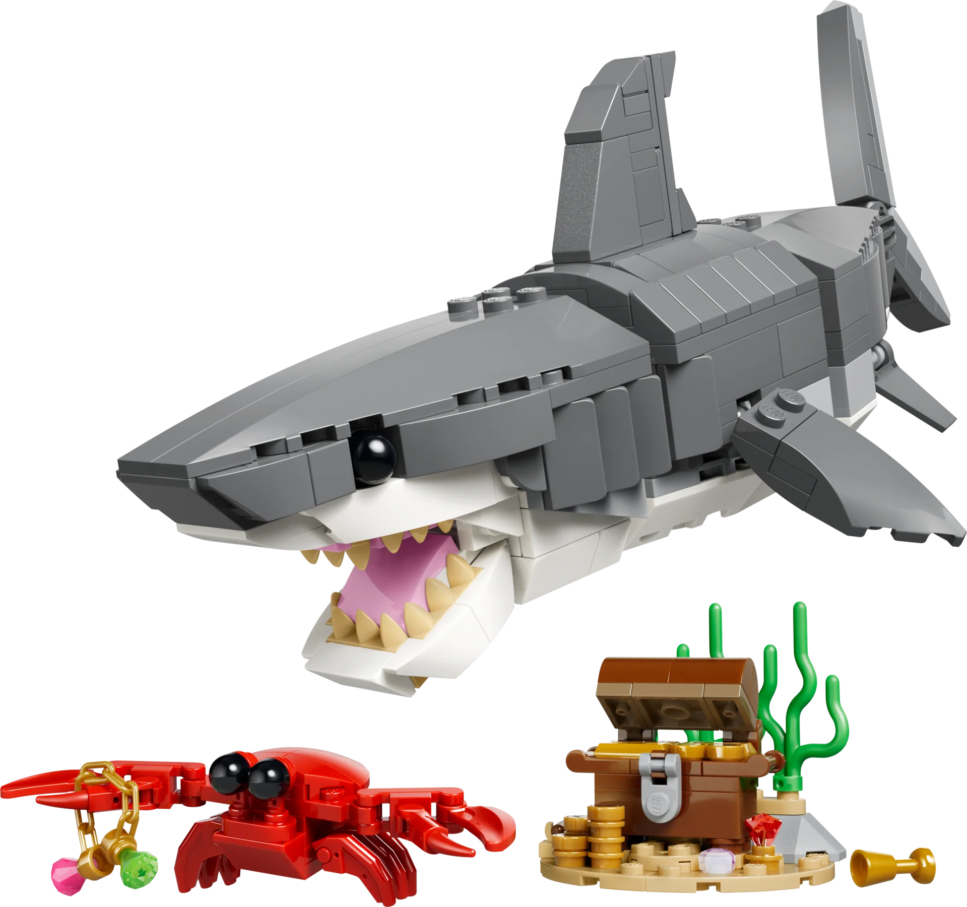LEGO 31381 Squalo con scrigno del tesoro