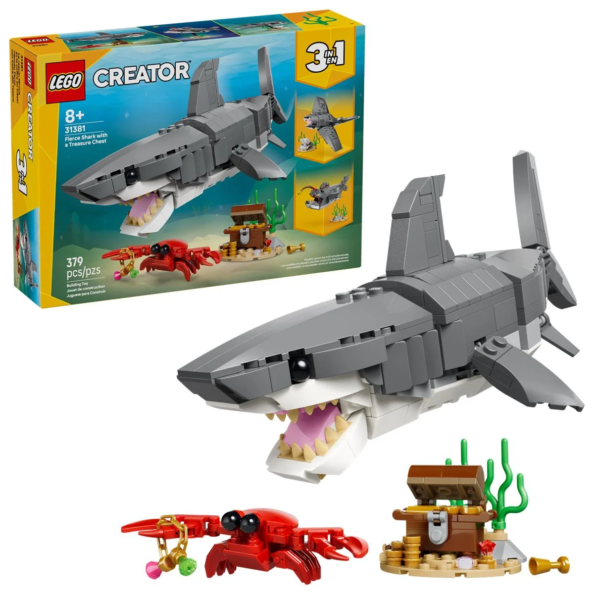LEGO 31381 Squalo con scrigno del tesoro - Image 6
