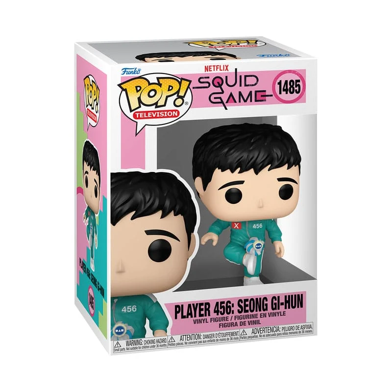 SQUID GAME POP! TELEVISION VINYL FIGURE PLAYER 456 SEONG GI-HUN (KICKING JEGI) 9 P038412 - Image 2