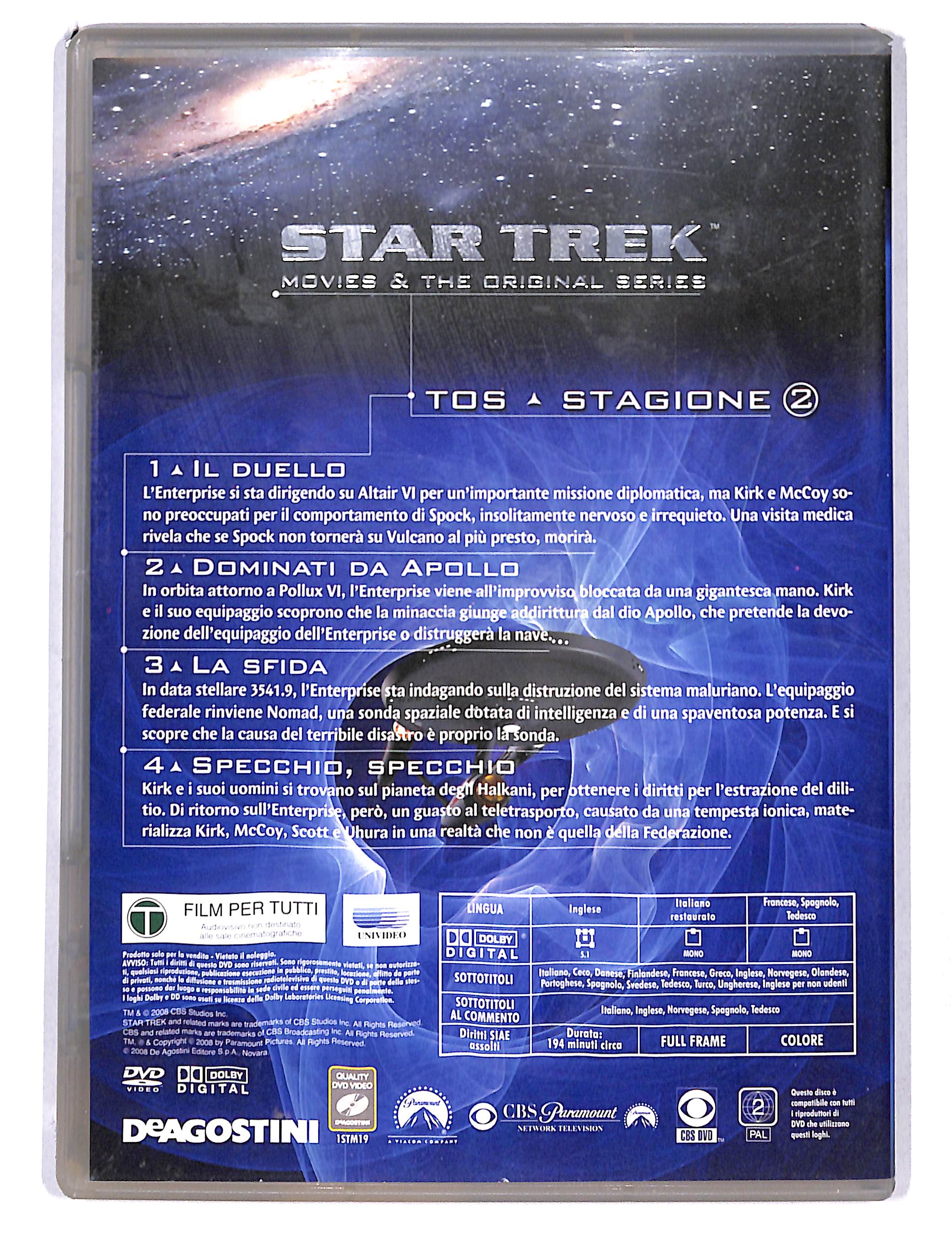 EBOND Star Trek vol.19 tos stagione 2 episodi 1- 4 DVD DB754635 - Image 2
