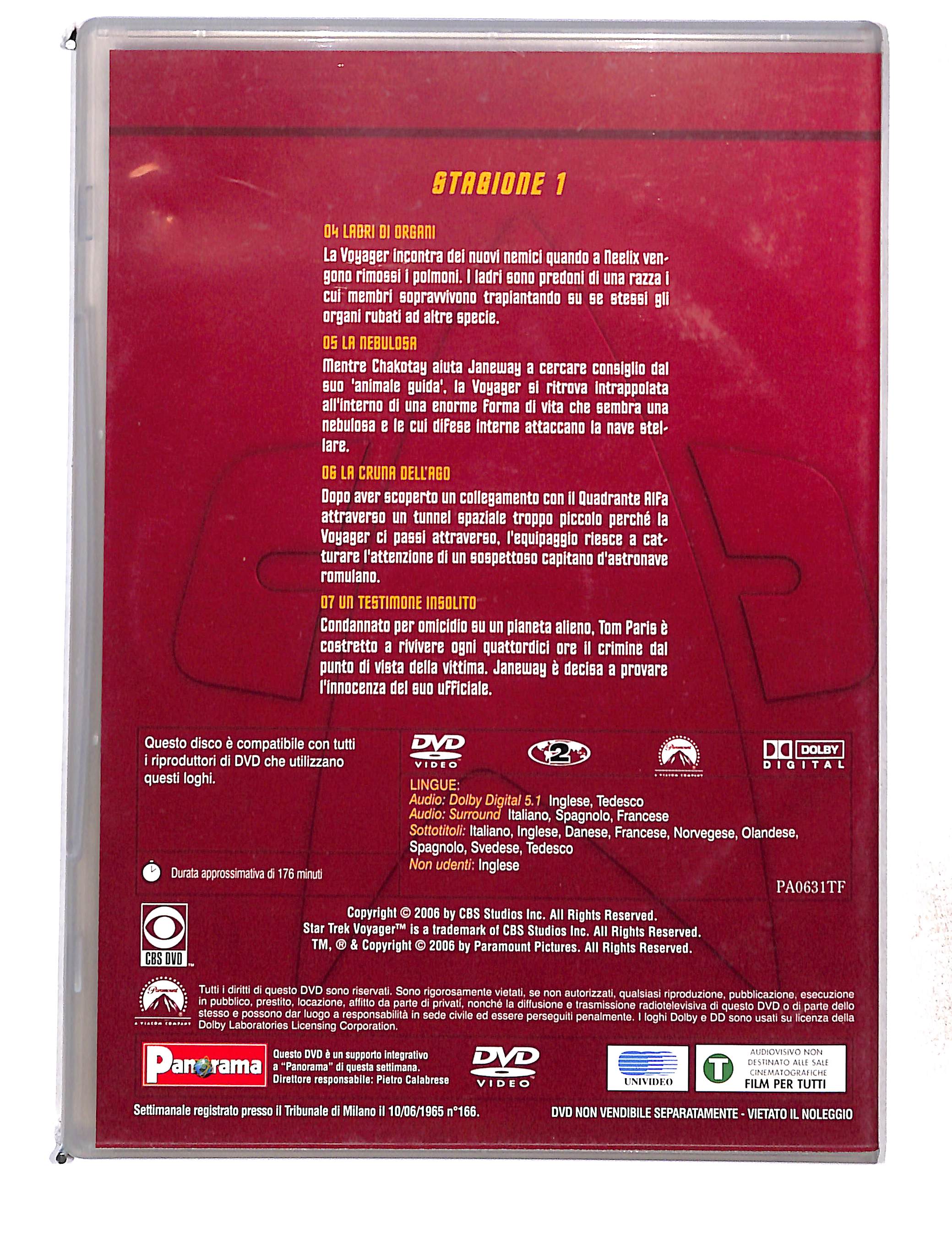 EBOND Star Trek Voyager stagione 1 disco 2 eps 4 -7 EDITORIALE DVD DB761452 - Image 2