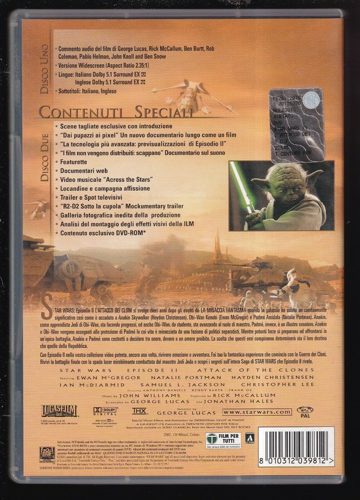 EBOND Star Wars 2 - L'attacco Dei Cloni DVD DB738802 - Image 2