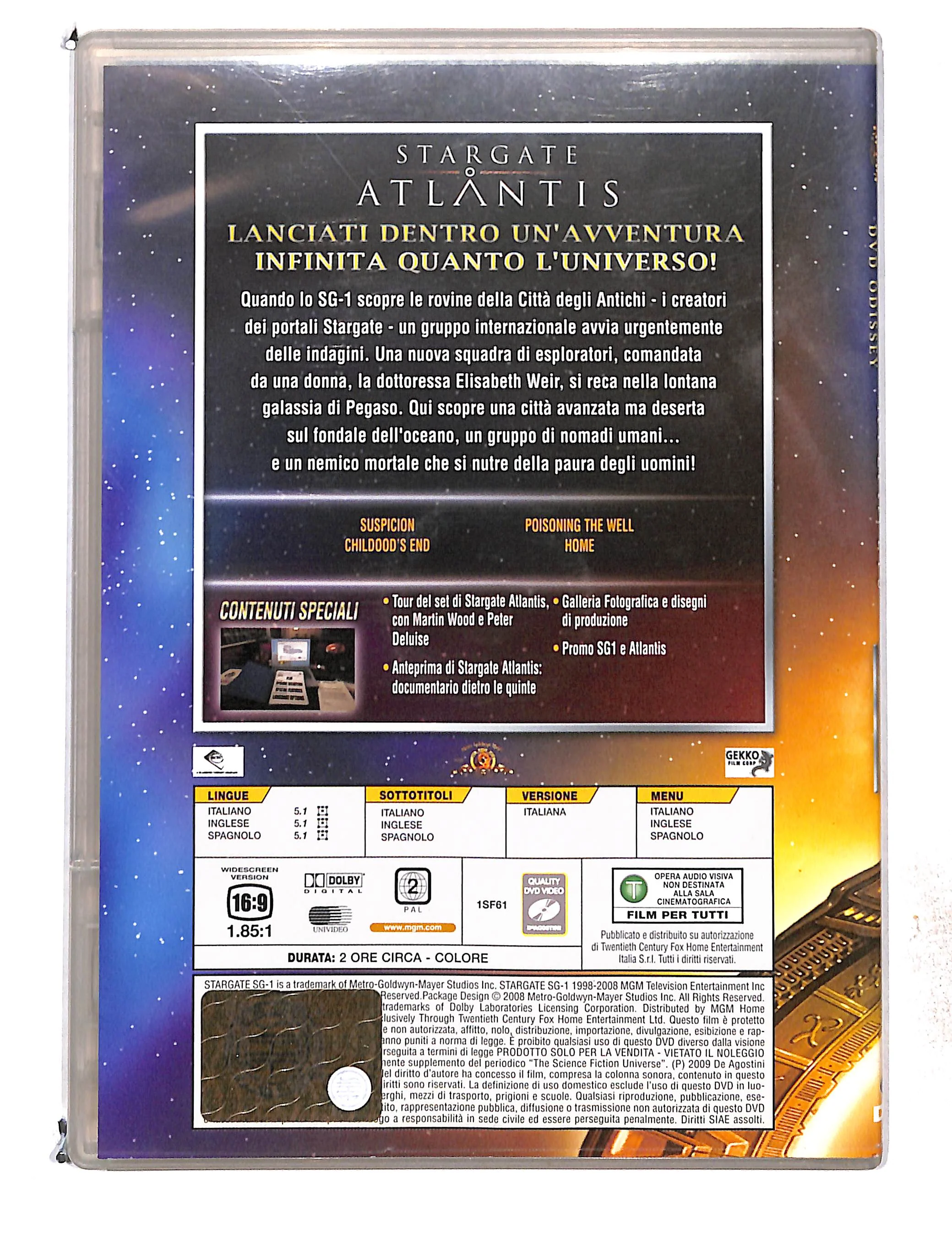 EBOND Stargate dvd Odissey Atlantis File 5-8 EDITORIALE DVD DB761467 - Image 2