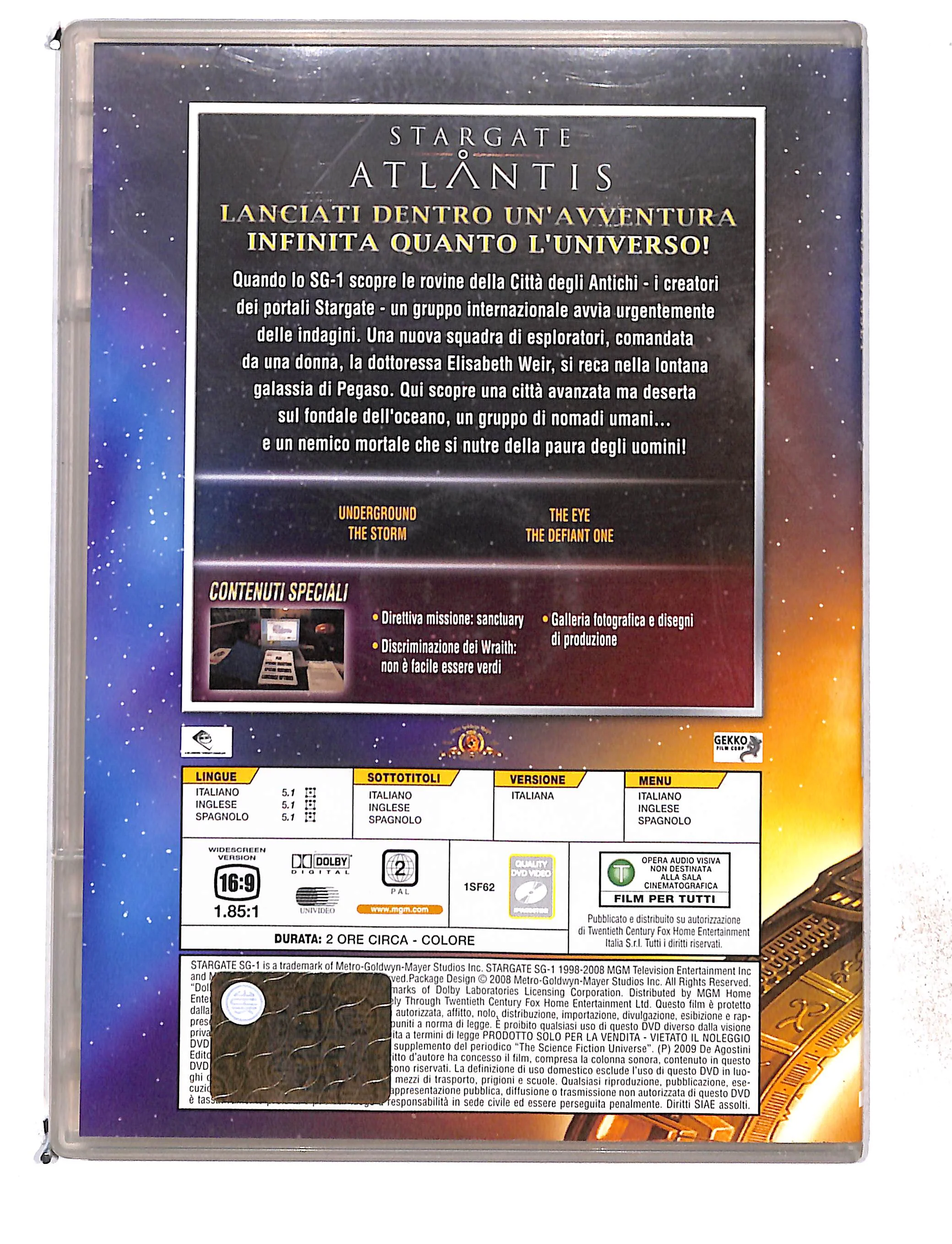 EBOND Stargate dvd Odissey Atlantis File 9-12 EDITORIALE DVD DB761469 - Image 2