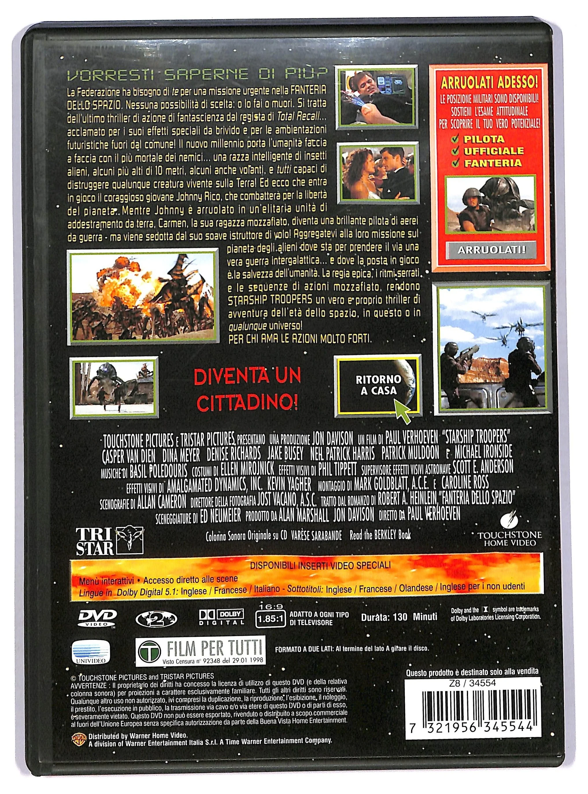 EBOND Starship Troopers Fanteria dello spazio DVD DB742319 - Image 2