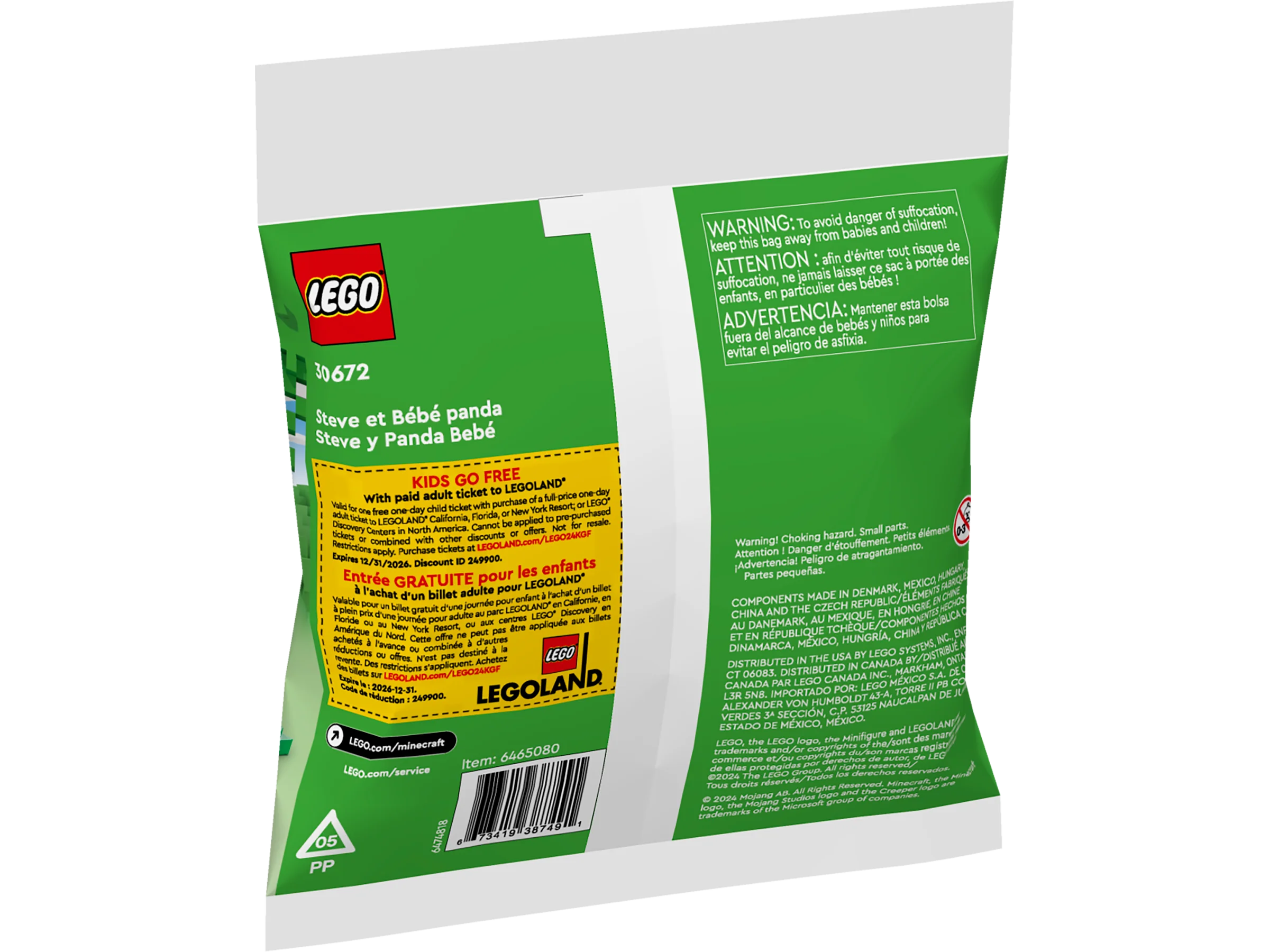 LEGO 30672 Steve e Baby Panda - Image 3