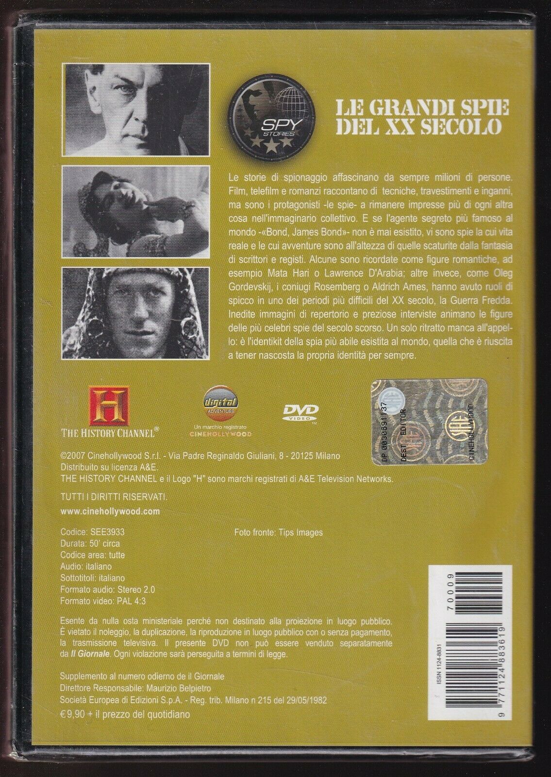 EBOND Storia Dei Servizi Segreti Le Grandi Spie Del Xx Secolo Vol 9 DVD DB694101 - Image 2