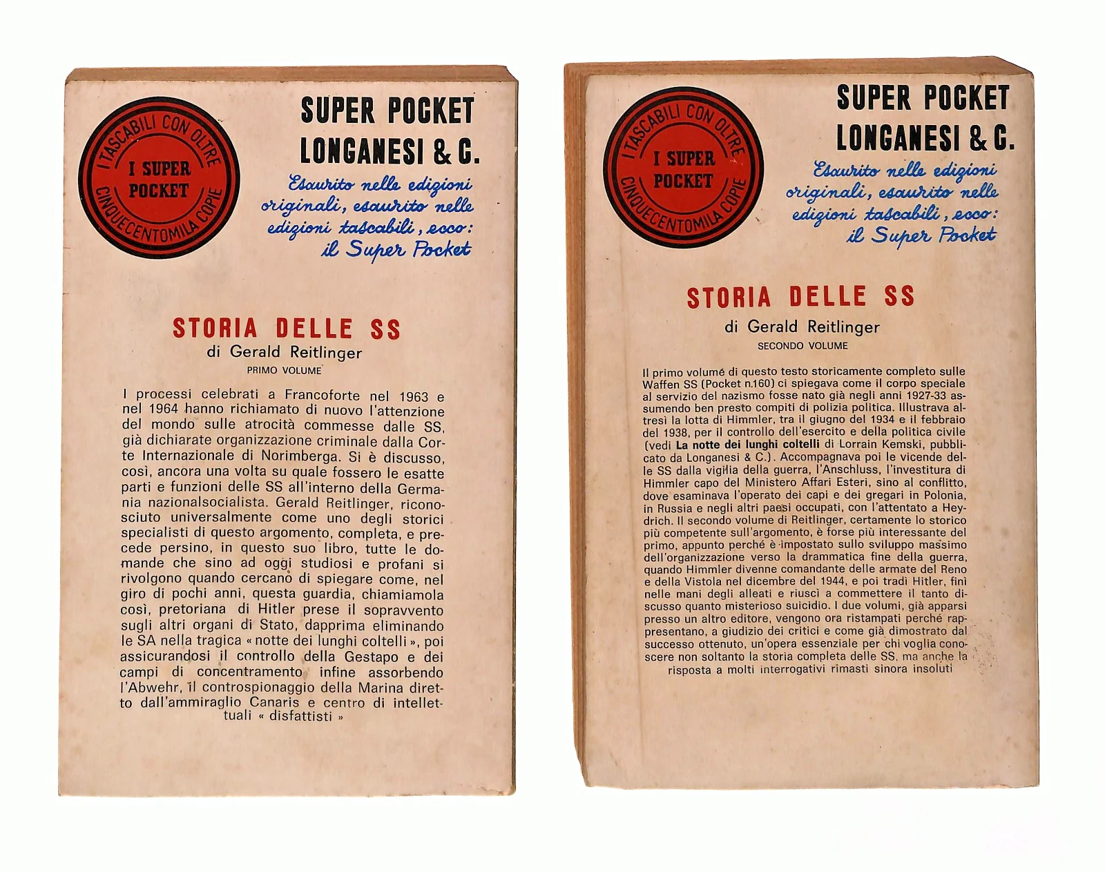 EBOND Storia Delle Ss G Reitlinger Longanesi & Co 1971 2 Volumi Libro LI046827 - Image 2