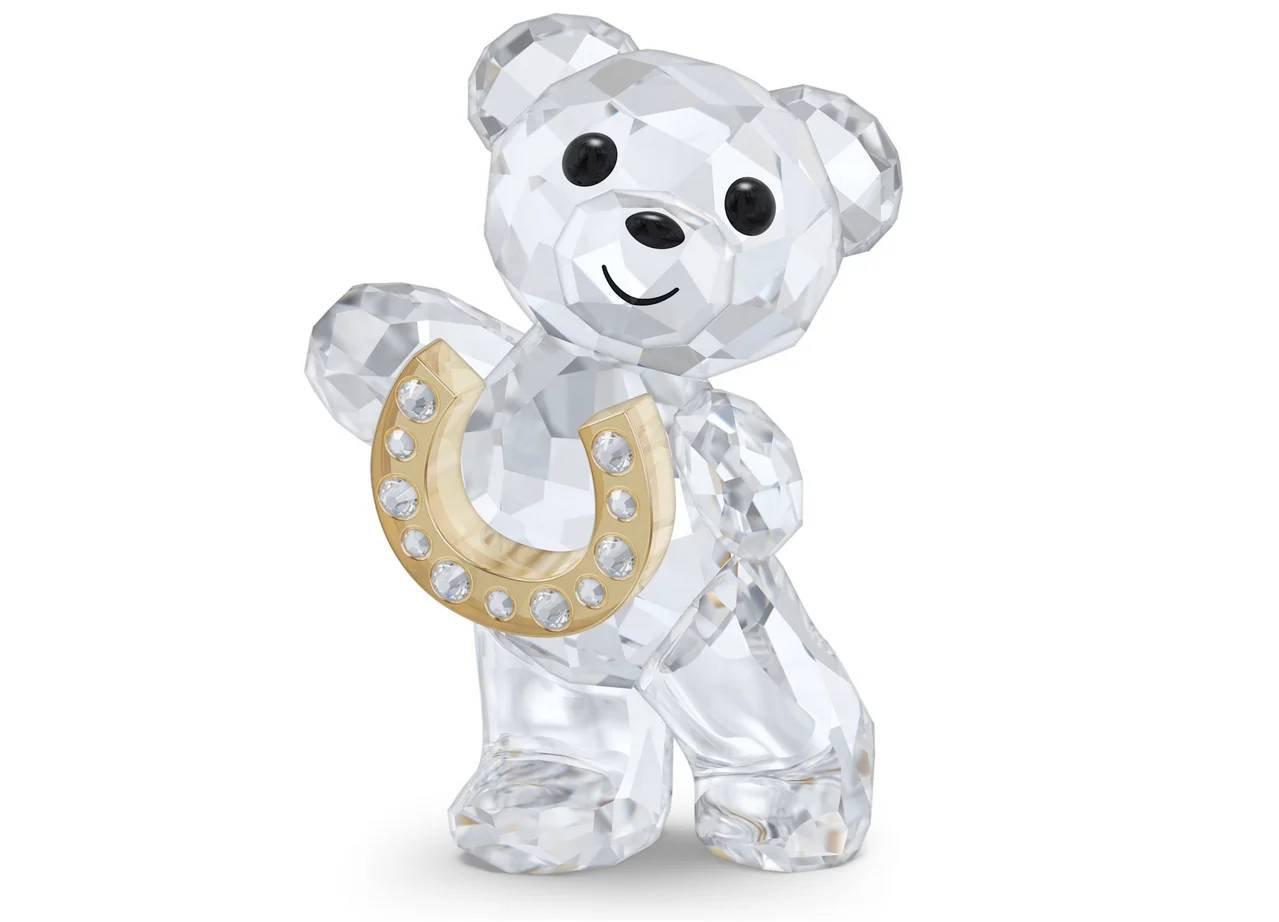 Swarovski 5720459 Orsetto Kris Ferro di Cavallo Portafortuna