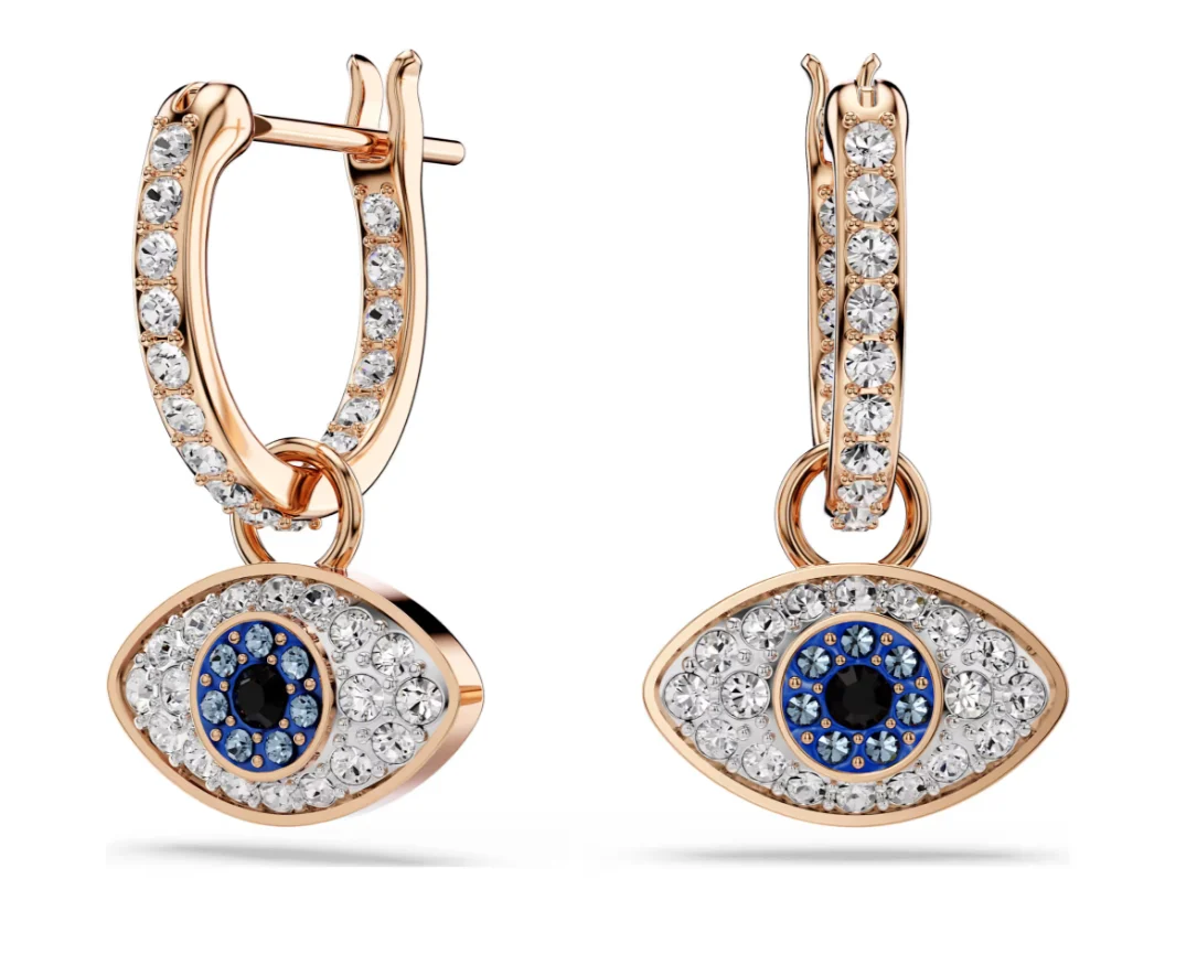 SWAROVSKI 5736982 Orecchini pendenti Symbolica Occhio Oro rosa Tg S SW004057