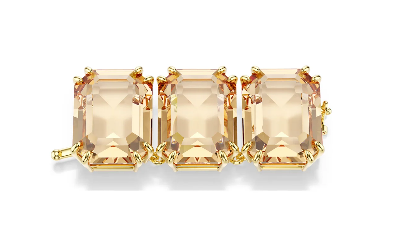 Swarovski 5737004 Extender Millenia Taglio ottagonale Caramello Placcato oro